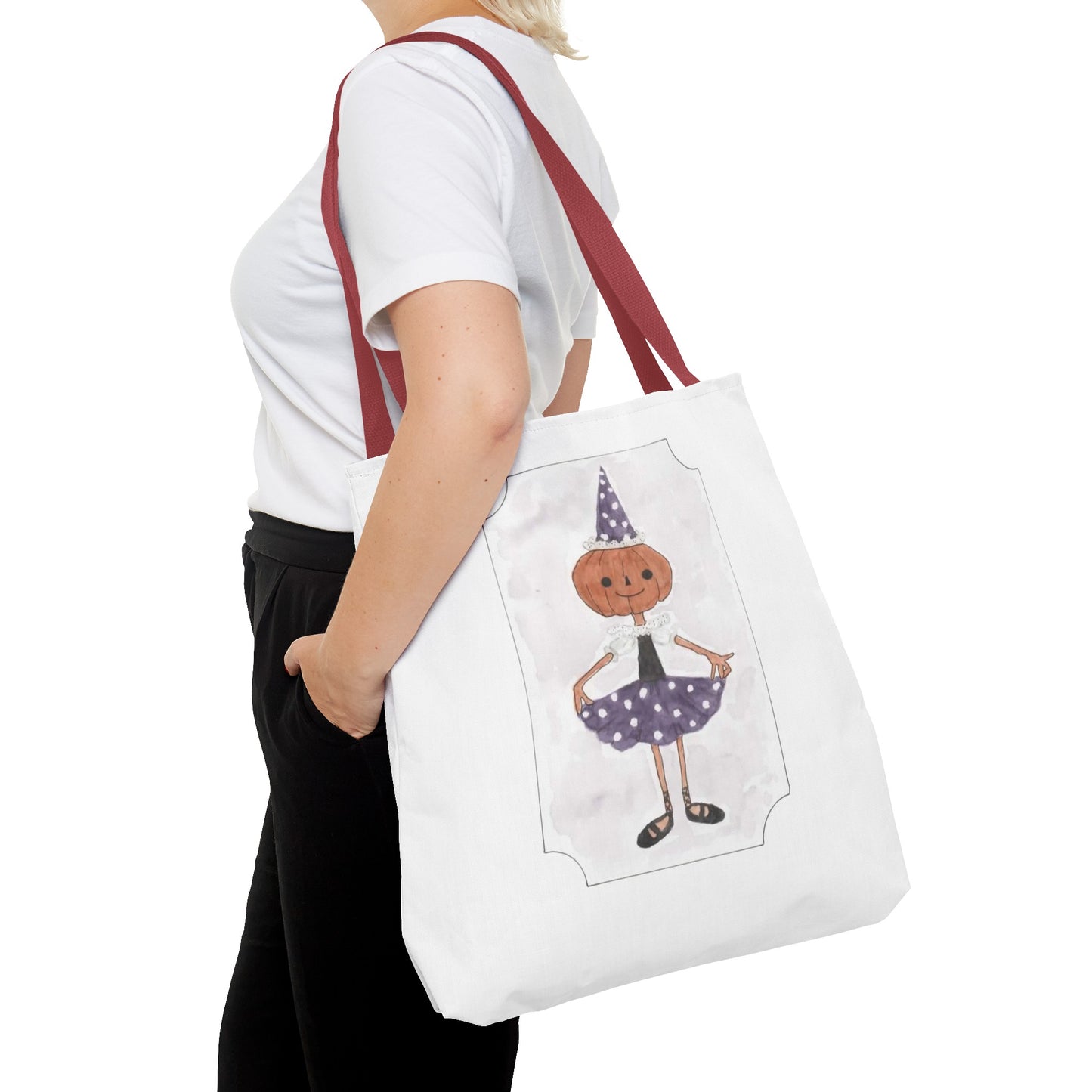 Halloween Watercolor Little Dancer Tote Bag