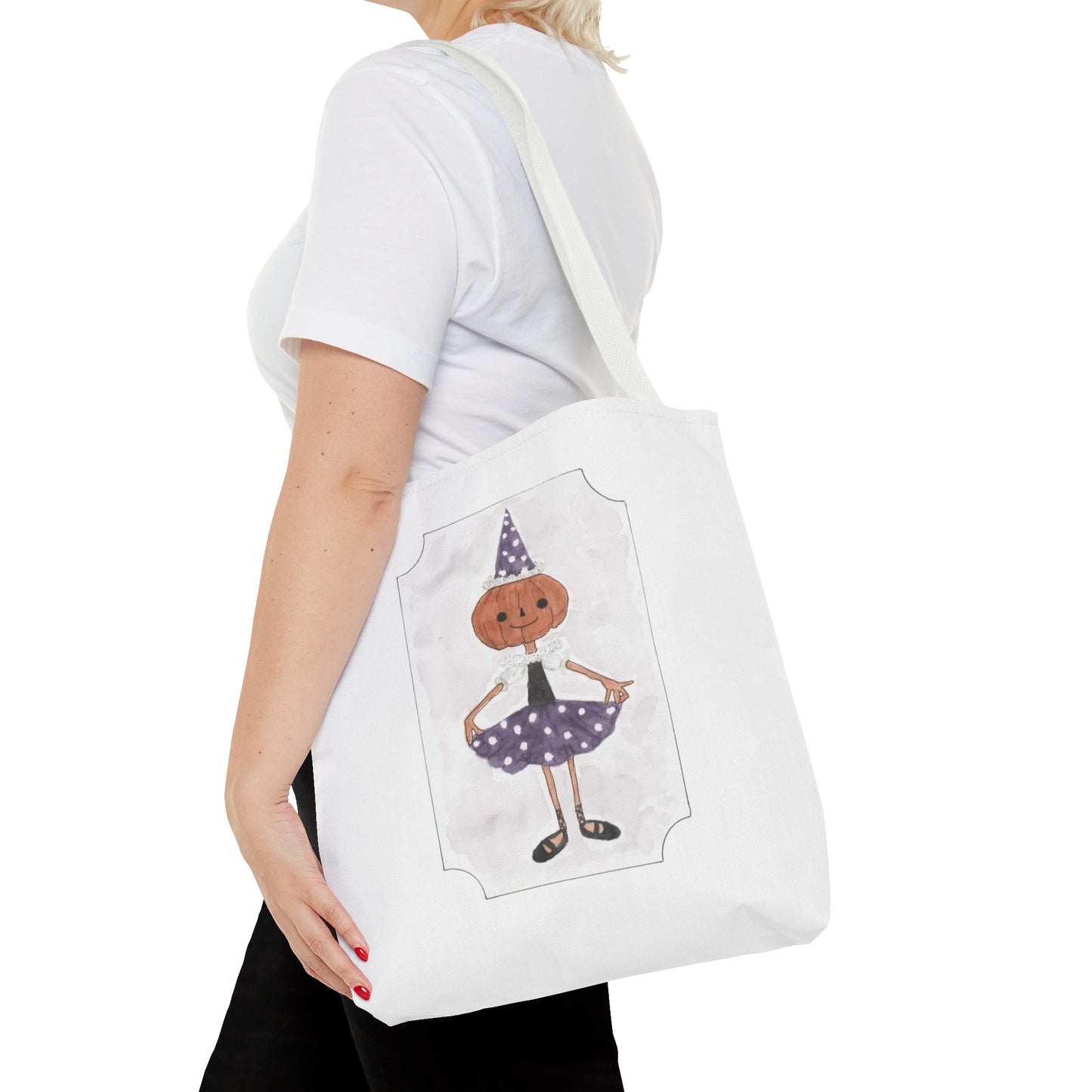 Halloween Watercolor Little Dancer Tote Bag
