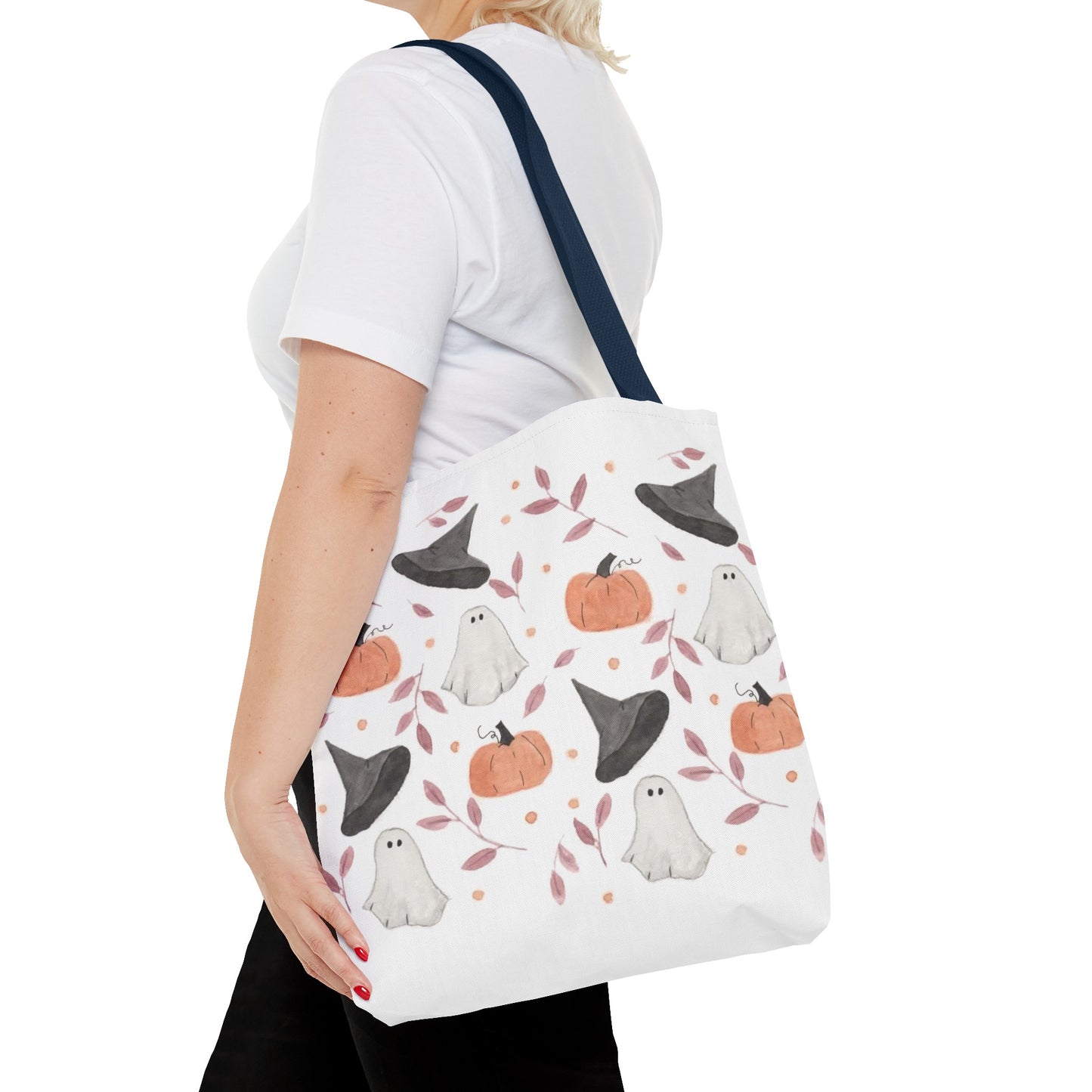 Halloween Watercolor Pattern Tote Bag