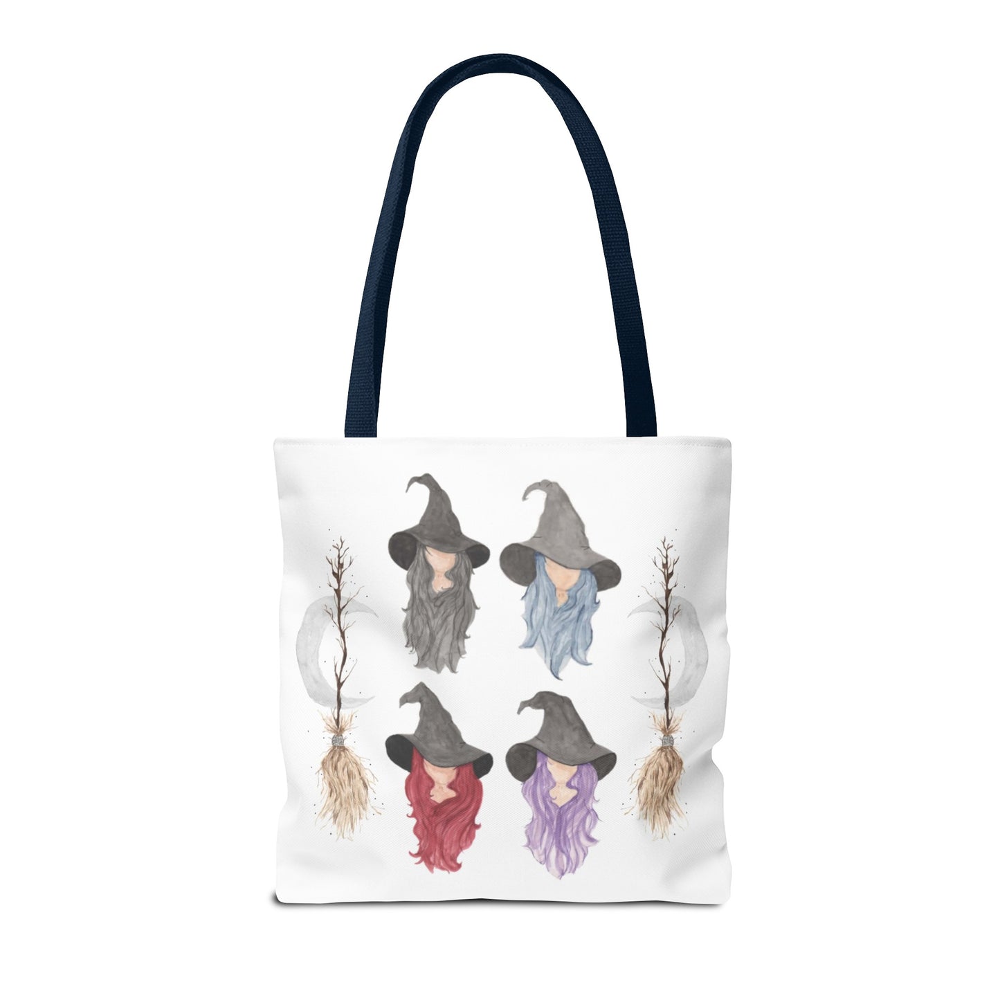 Watercolor Three Witchy Sisters Tote Bag