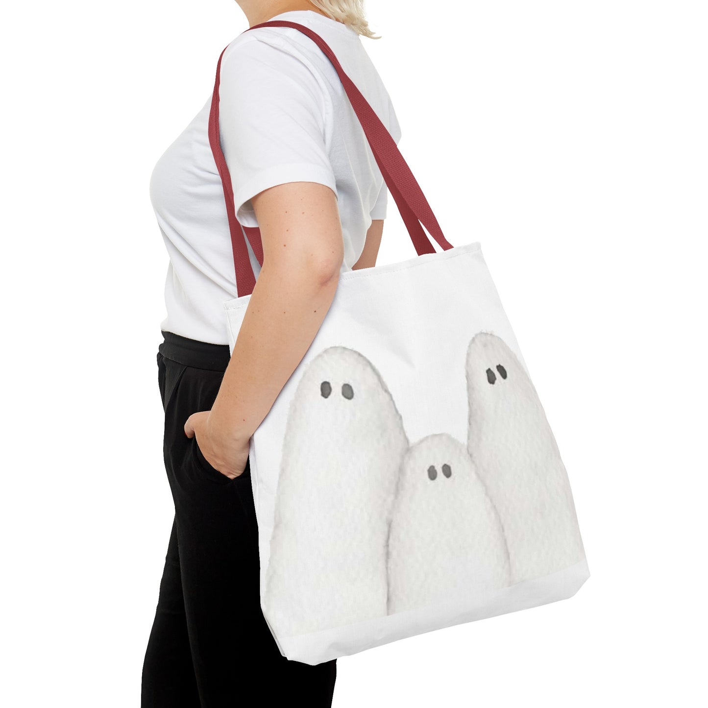 Halloween Watercolor Ghosts Tote Bag