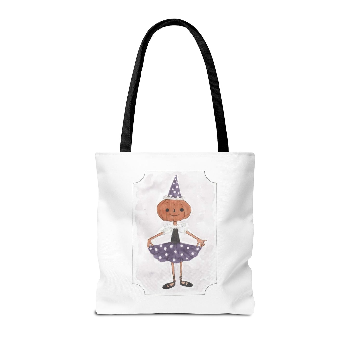 Halloween Watercolor Little Dancer Tote Bag