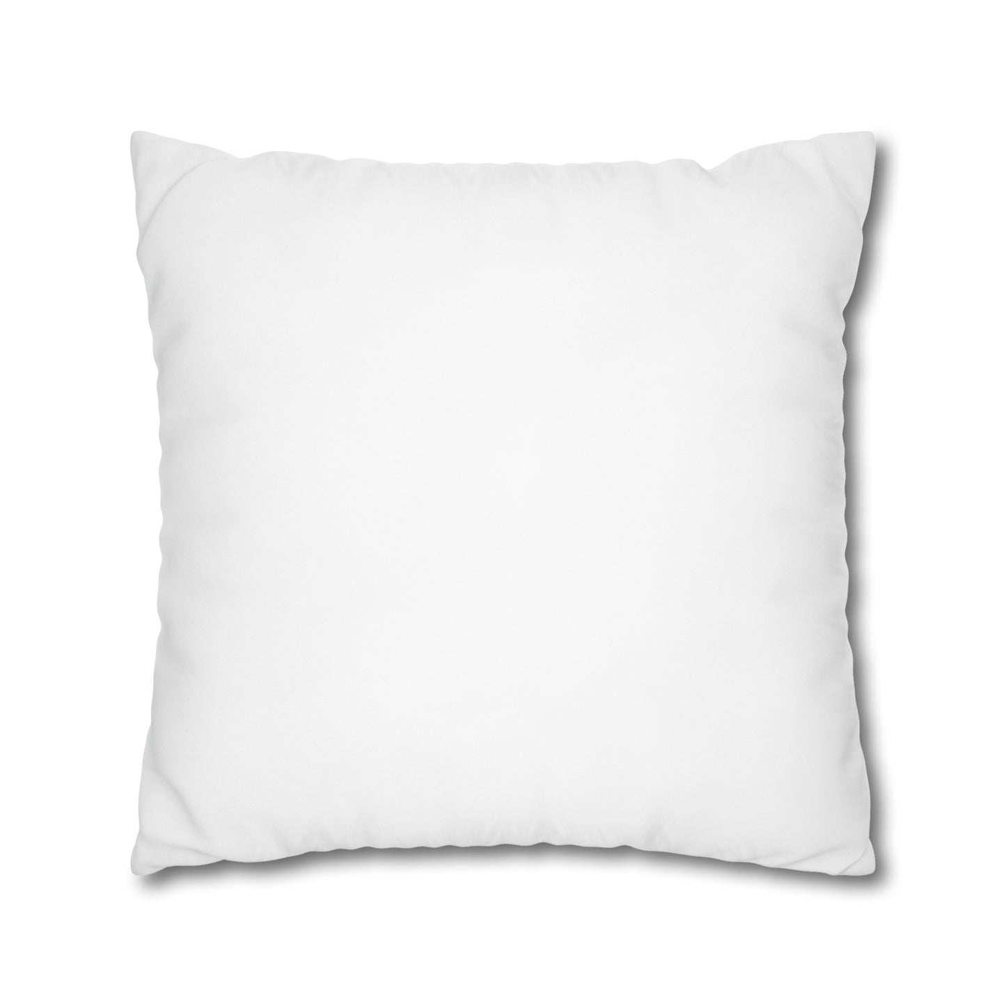 Halloween Watercolor Ghost Wreath Square Poly Canvas Pillow Cover - Pillow Not Included -