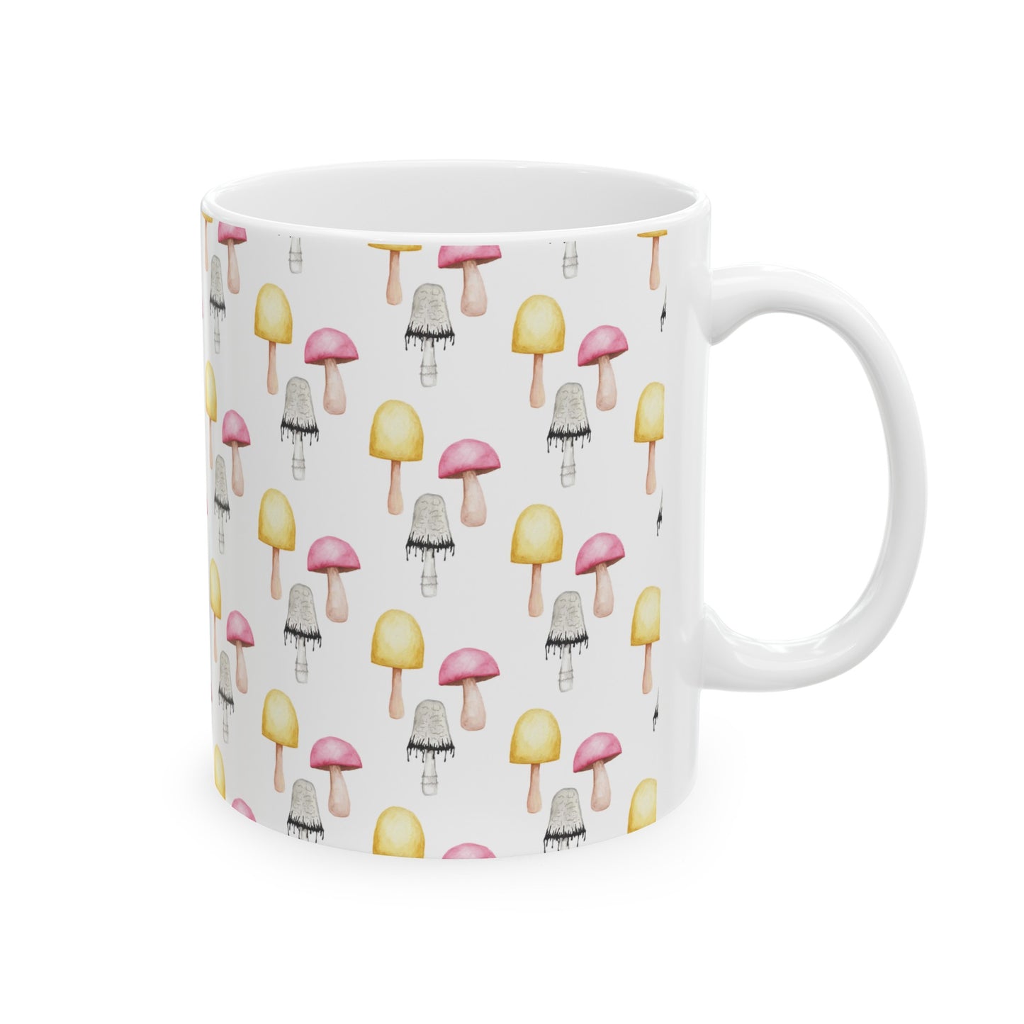 Watercolor Mushroom Ceramic Mug