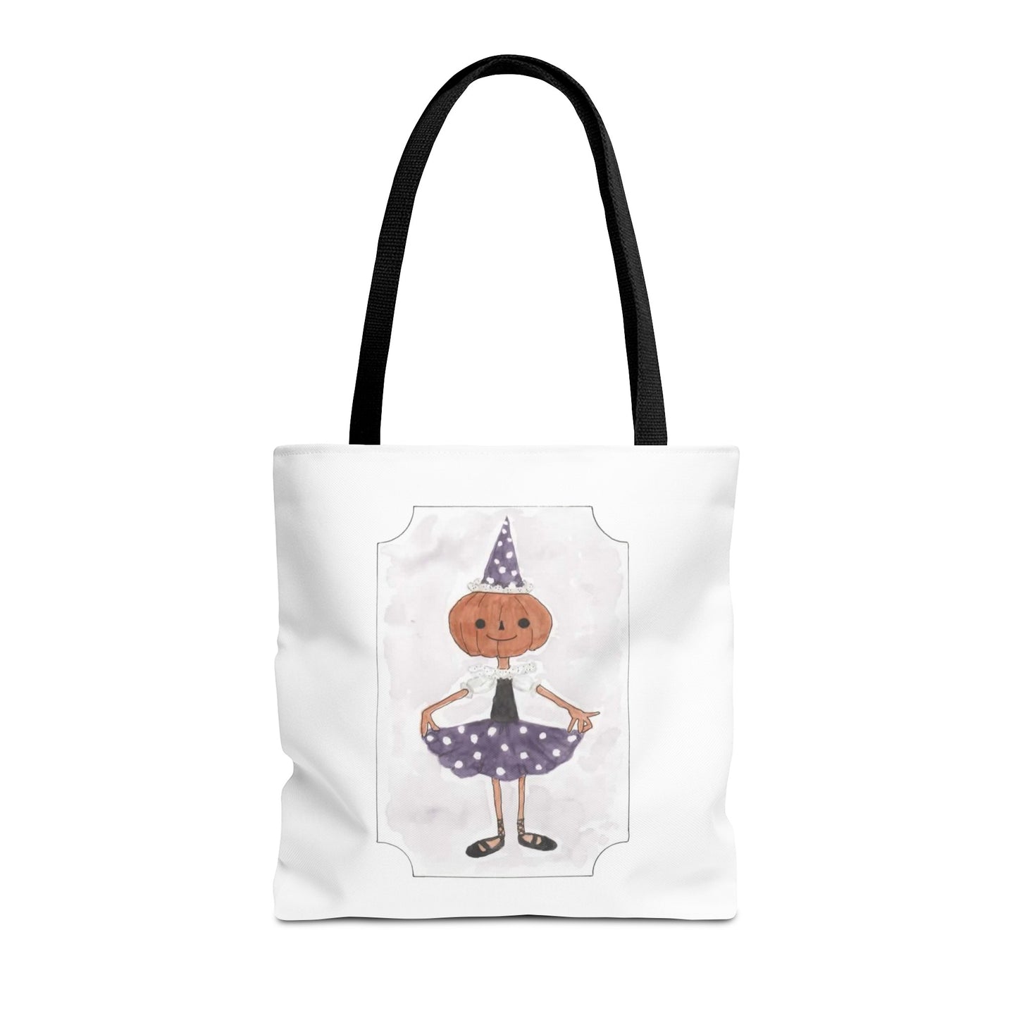 Halloween Watercolor Little Dancer Tote Bag