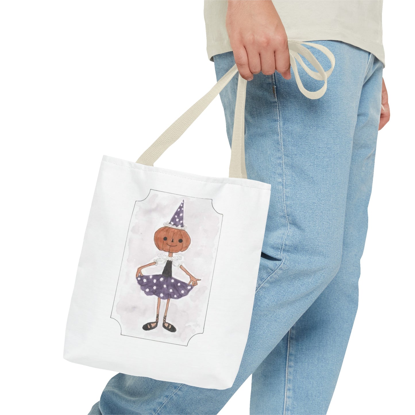 Halloween Watercolor Little Dancer Tote Bag