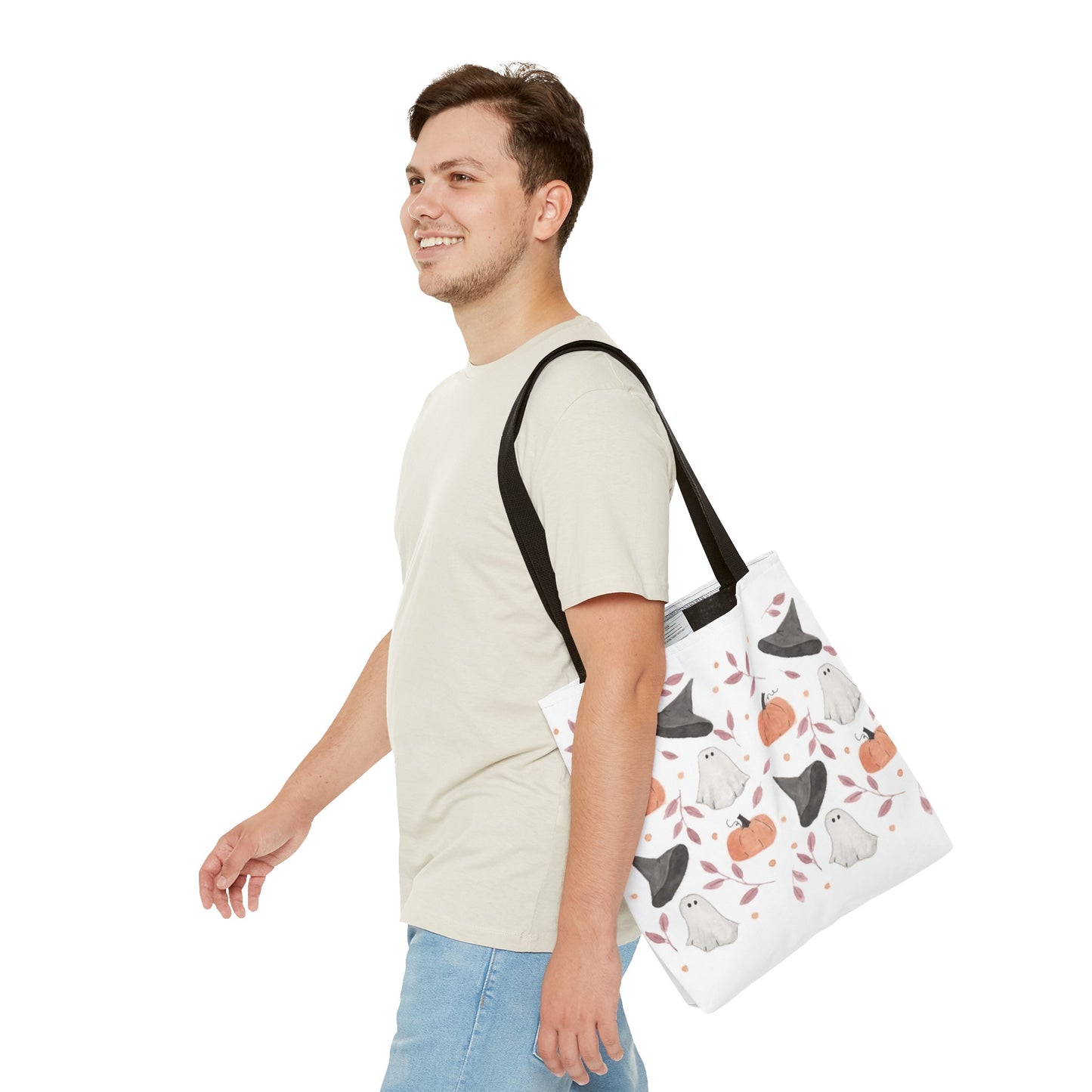 Halloween Watercolor Pattern Tote Bag