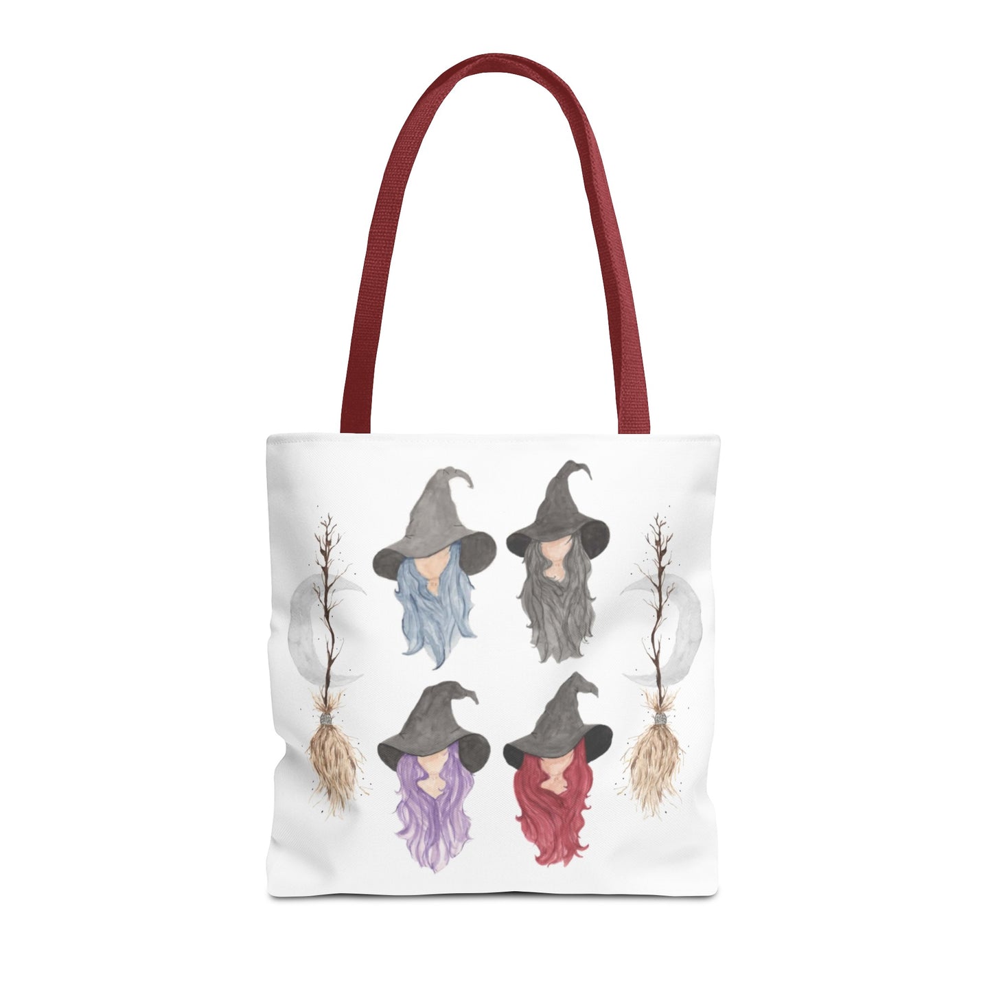 Watercolor Three Witchy Sisters Tote Bag