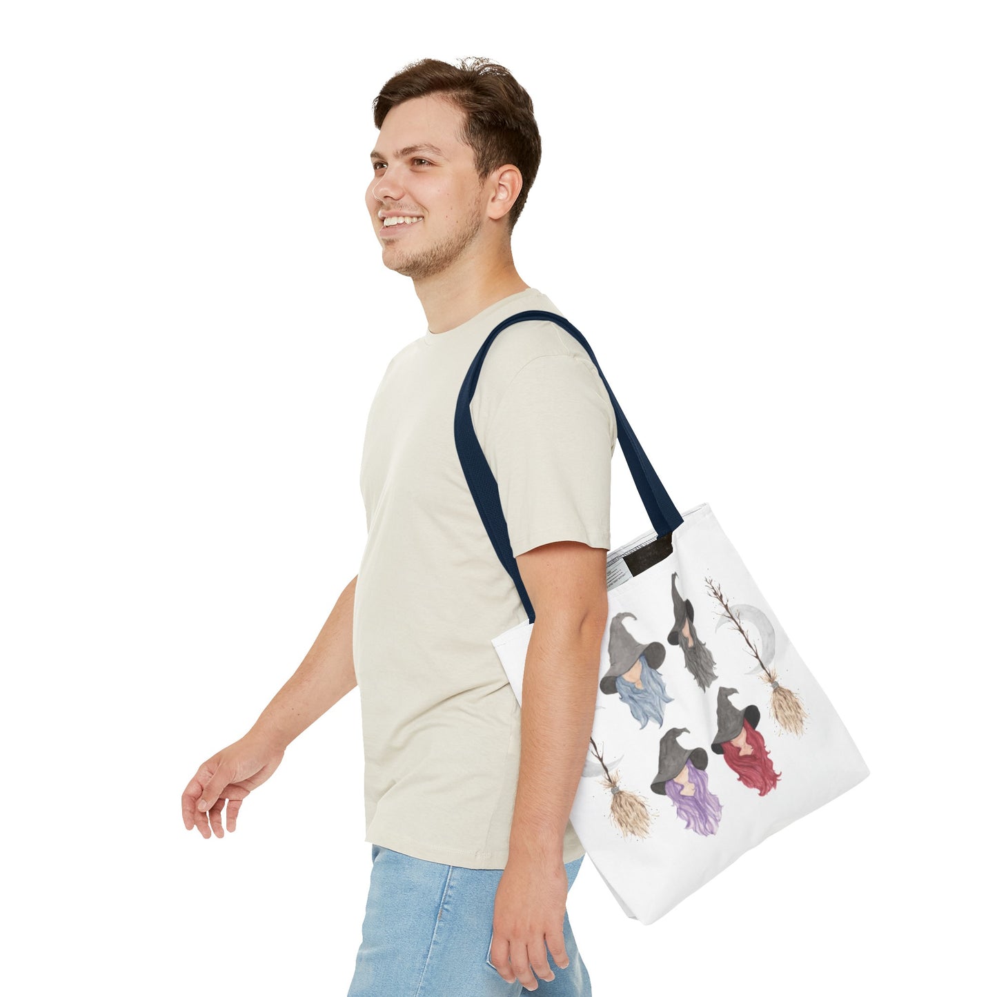 Watercolor Three Witchy Sisters Tote Bag