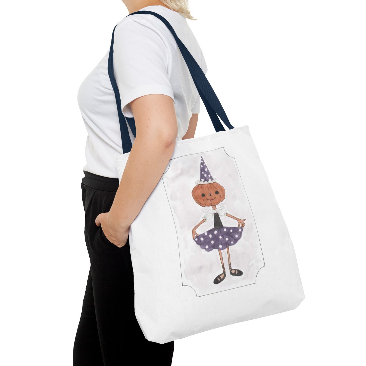 Halloween Watercolor Little Dancer Tote Bag