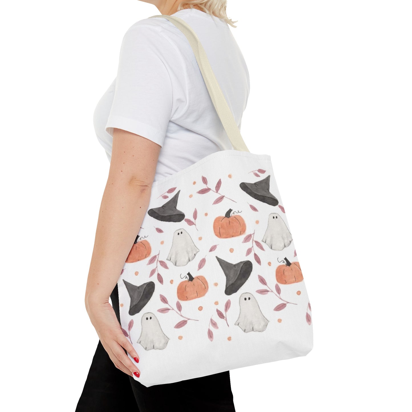 Halloween Watercolor Pattern Tote Bag
