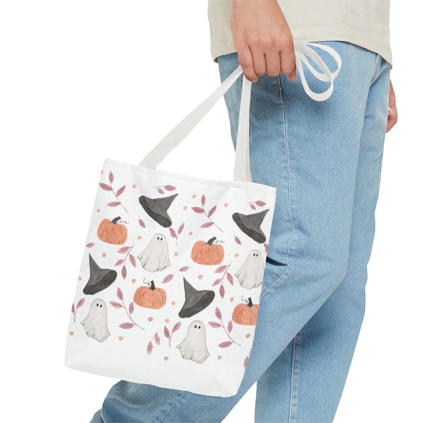Halloween Watercolor Pattern Tote Bag