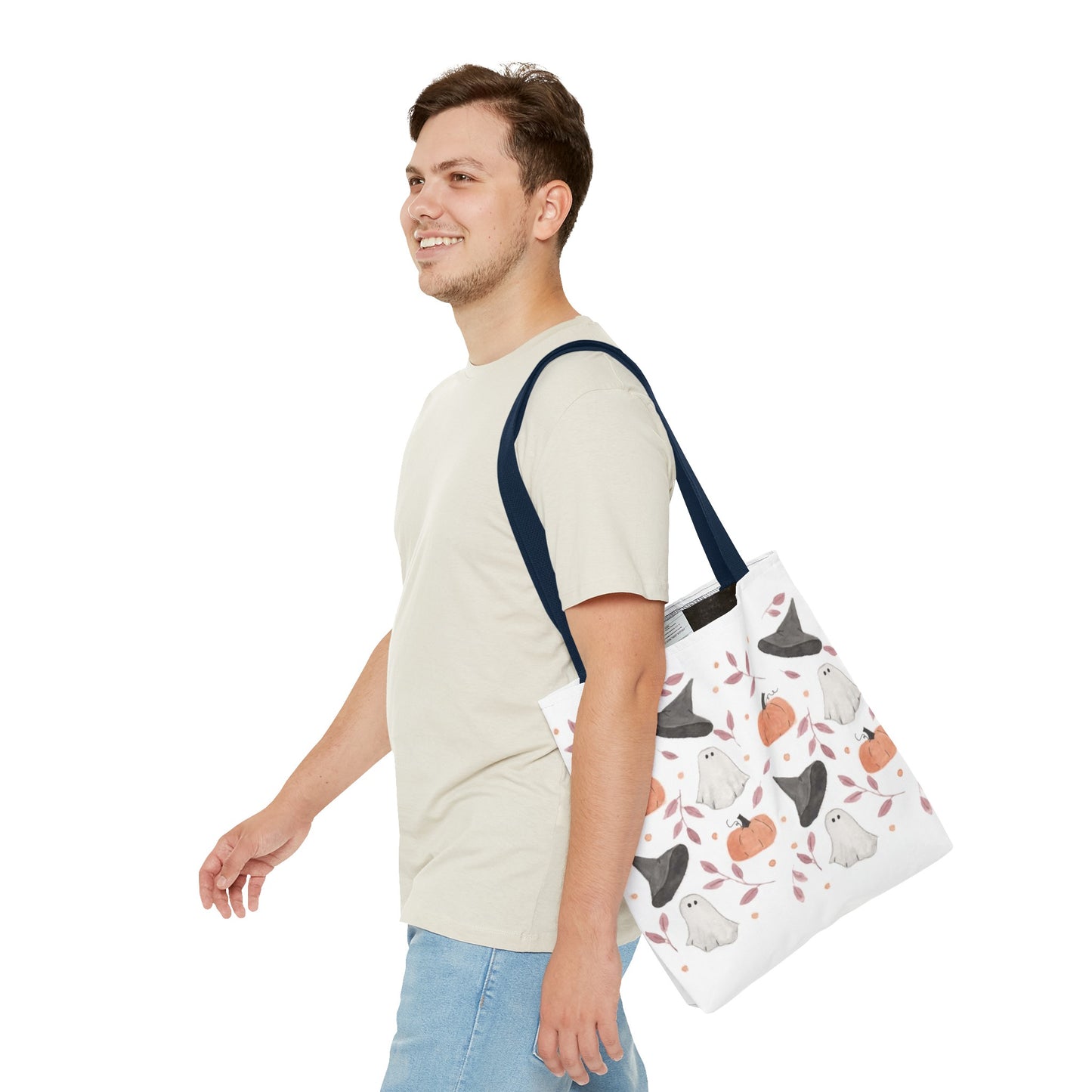 Halloween Watercolor Pattern Tote Bag