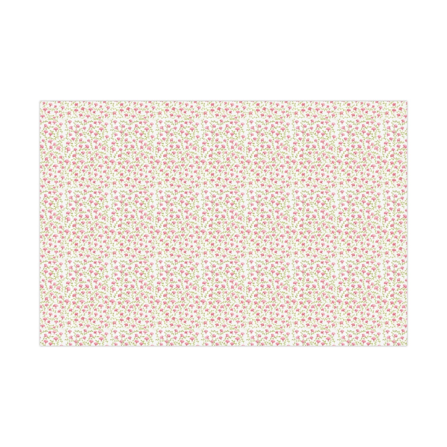 Watercolor Mushrooms and Branches Wrapping Paper - Eco Friendly