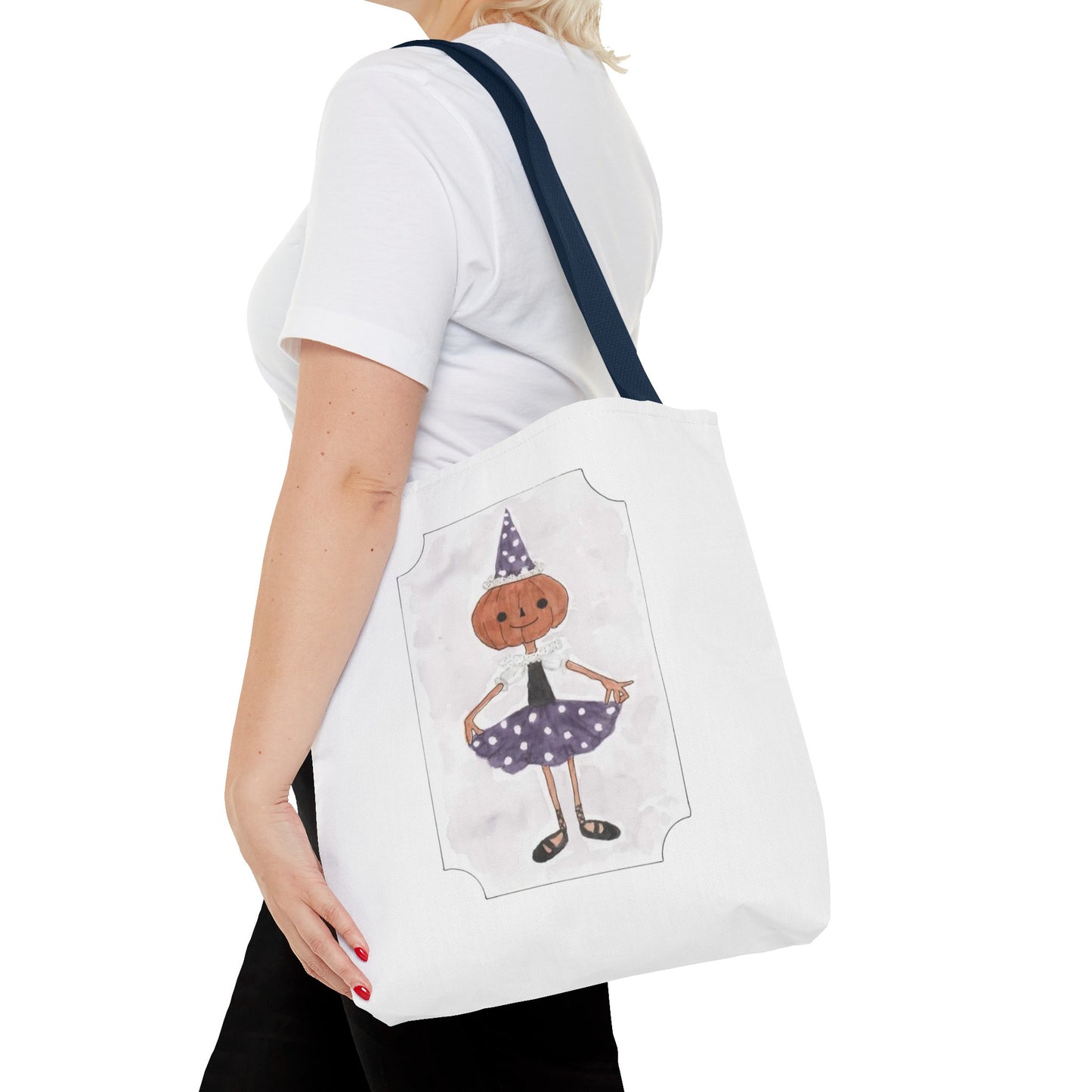 Halloween Watercolor Little Dancer Tote Bag