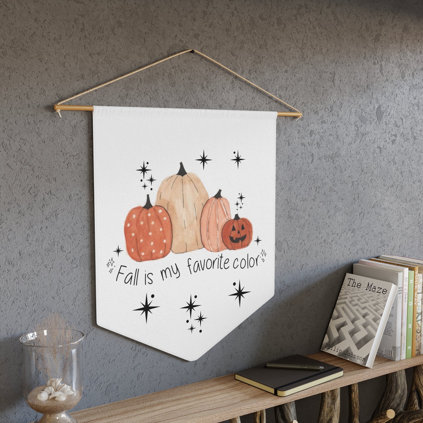 Watercolor Pumpkins "Fall is my Favorite Color" Pennant