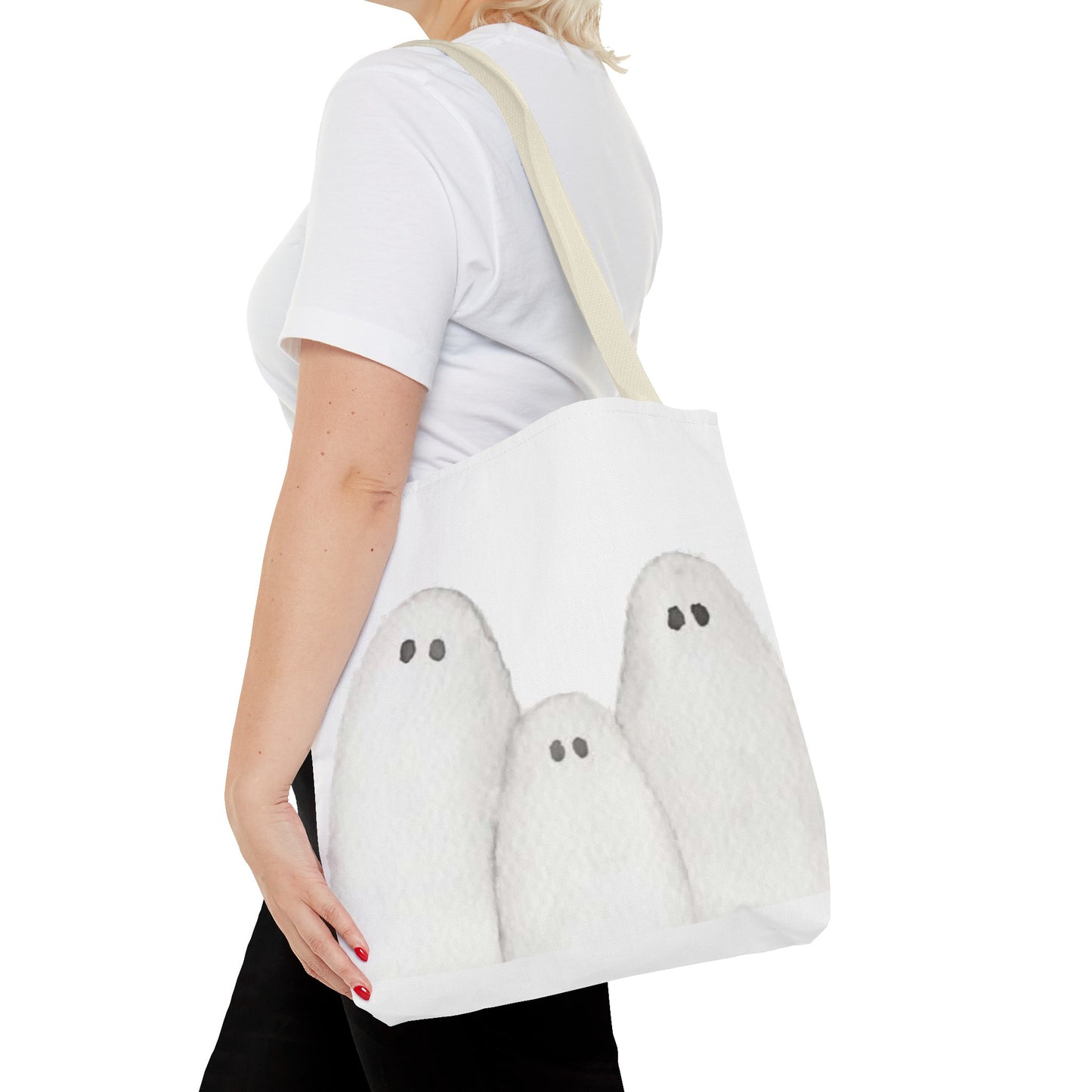 Halloween Watercolor Ghosts Tote Bag
