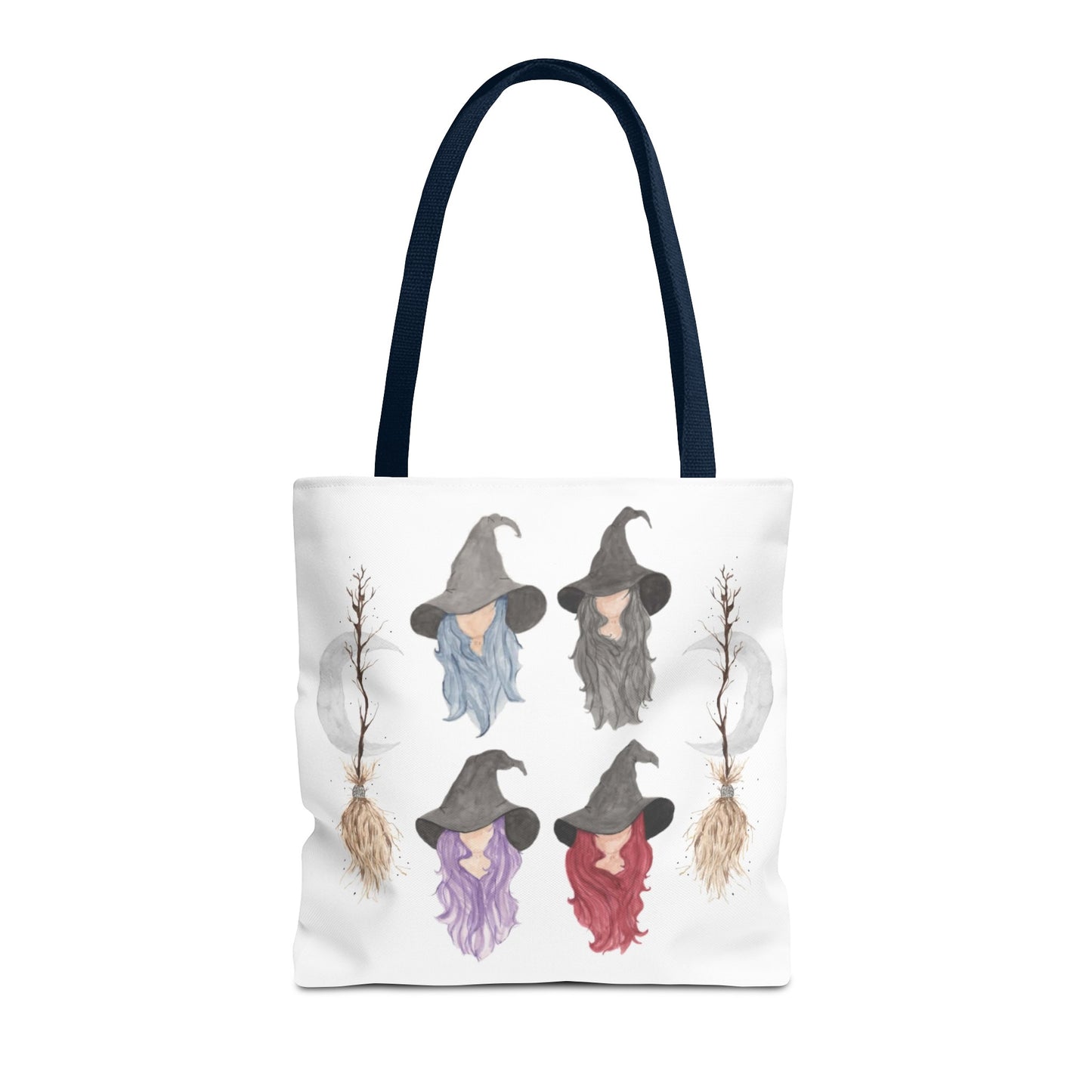 Watercolor Three Witchy Sisters Tote Bag