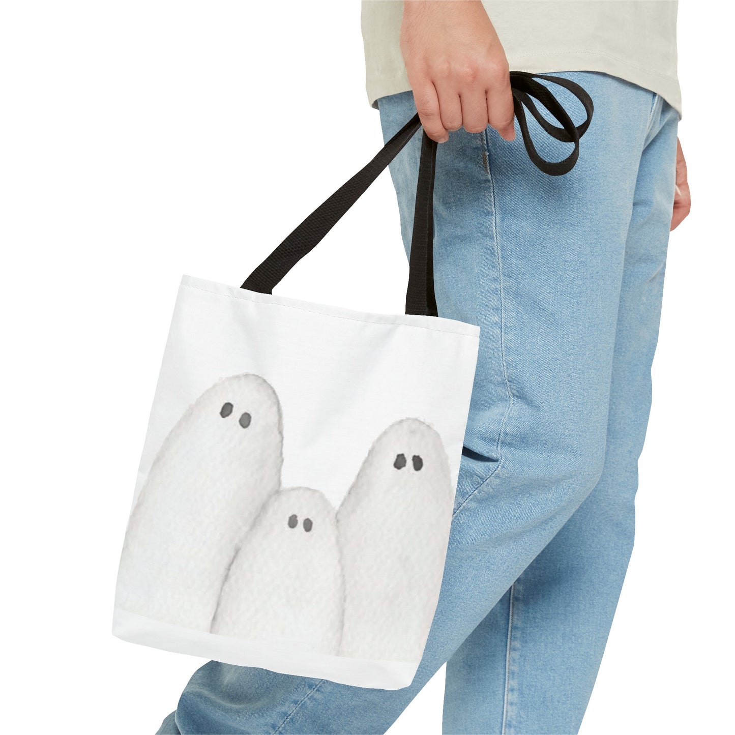 Halloween Watercolor Ghosts Tote Bag
