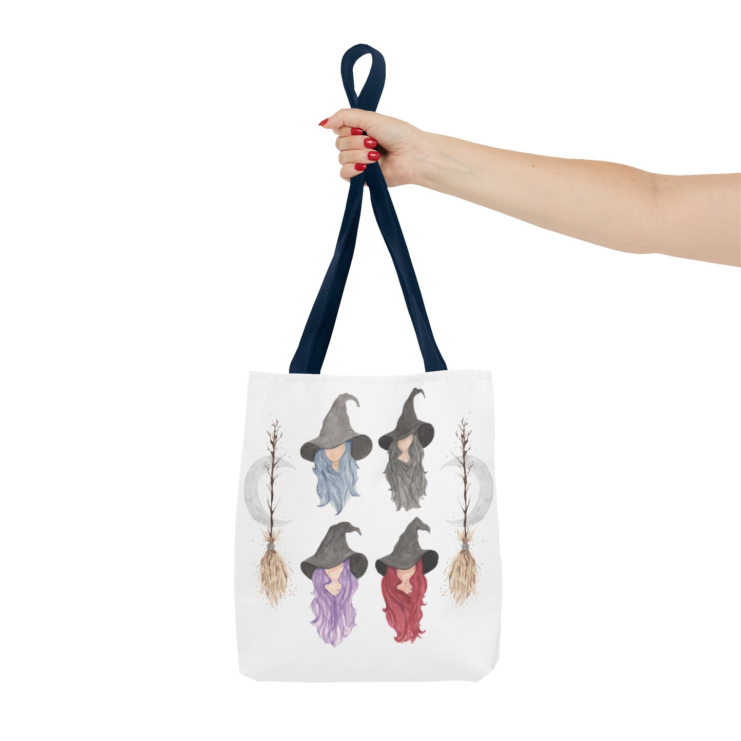Watercolor Three Witchy Sisters Tote Bag