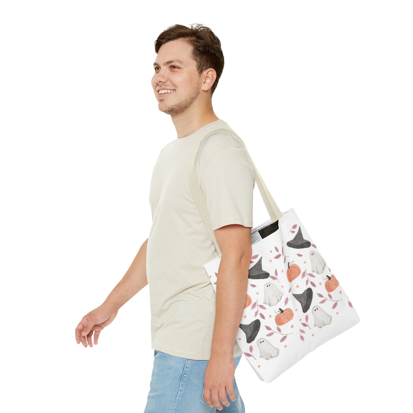 Halloween Watercolor Pattern Tote Bag