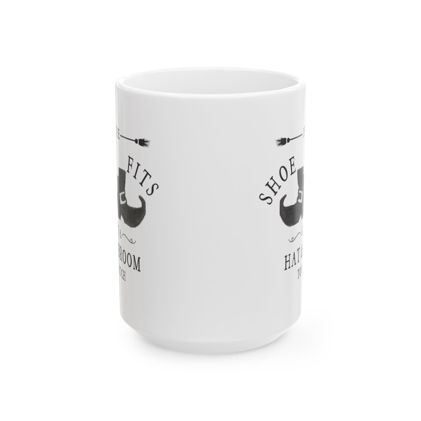 Halloween Watercolor Witch If the Shoe Fits Ceramic Mug