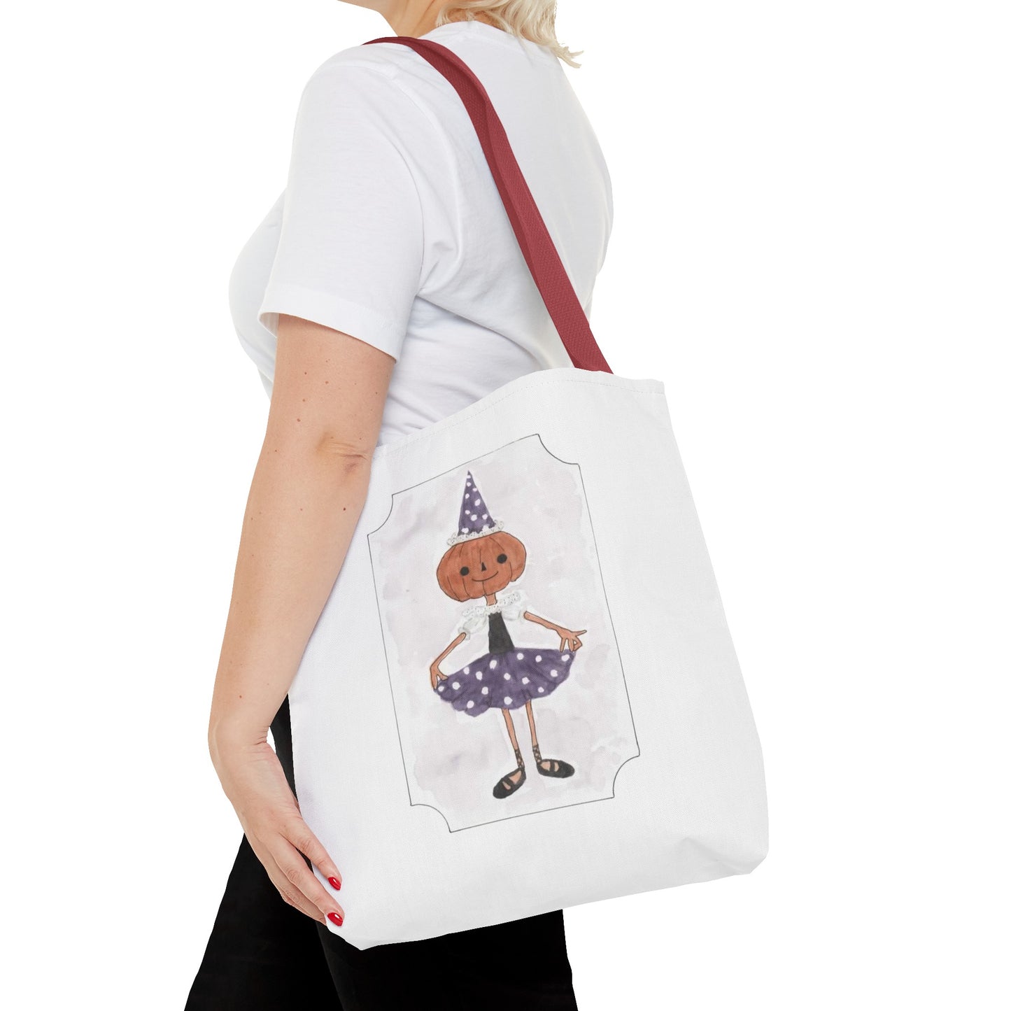 Halloween Watercolor Little Dancer Tote Bag