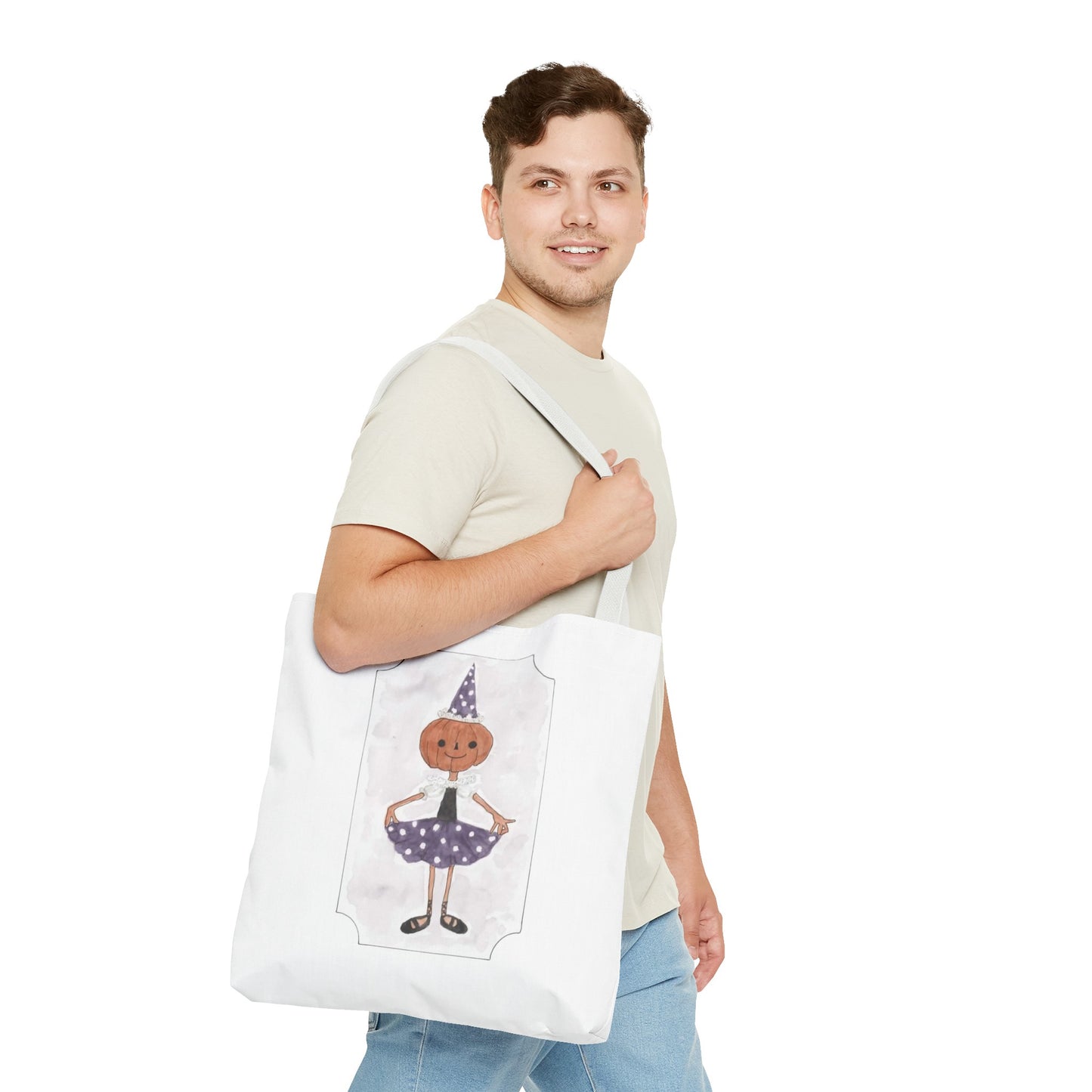 Halloween Watercolor Little Dancer Tote Bag