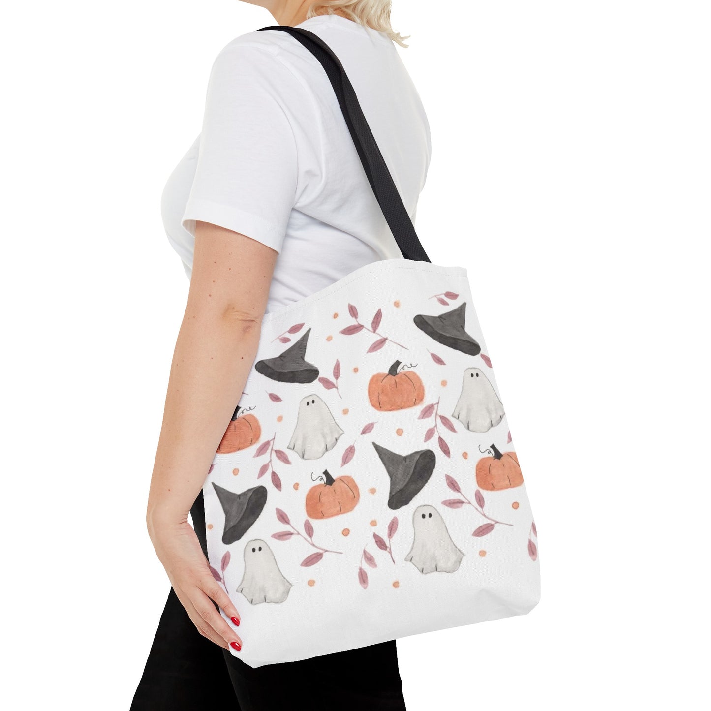 Halloween Watercolor Pattern Tote Bag