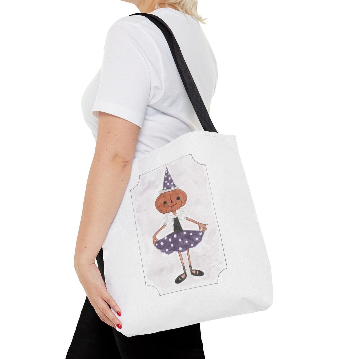 Halloween Watercolor Little Dancer Tote Bag