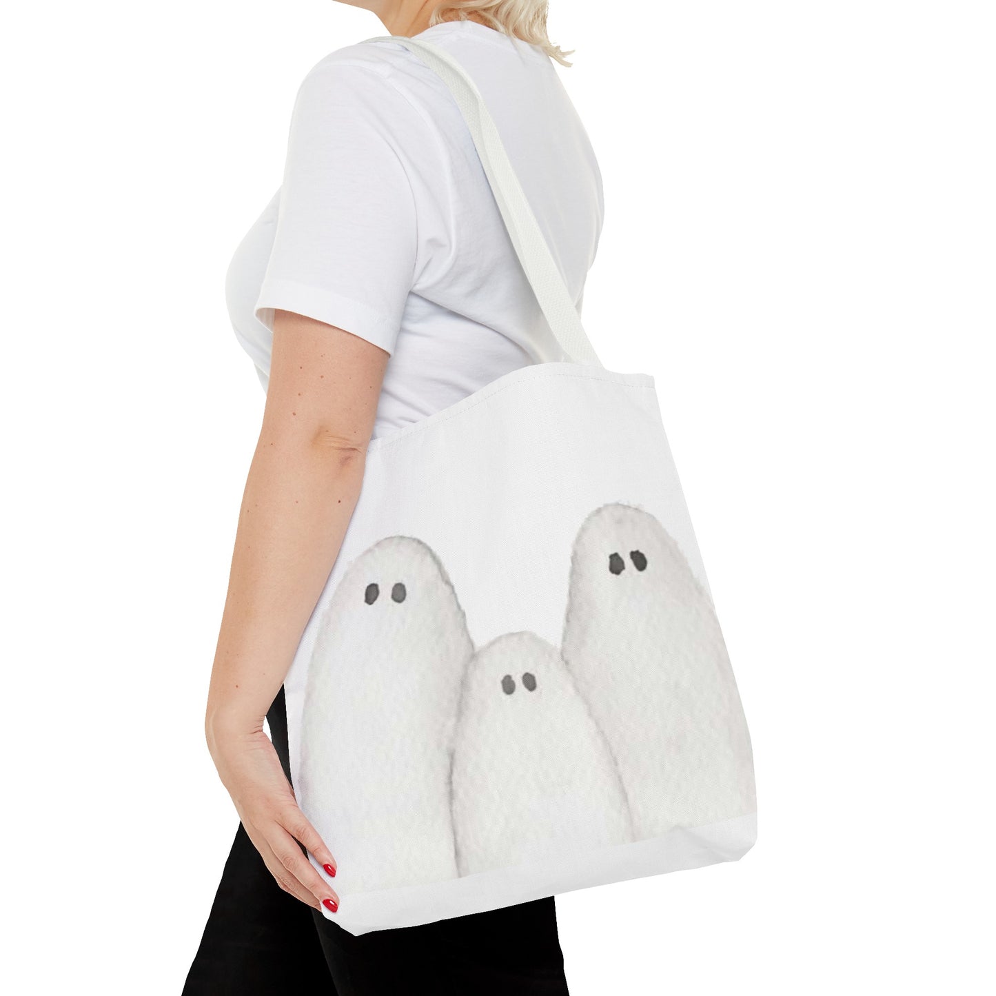 Halloween Watercolor Ghosts Tote Bag
