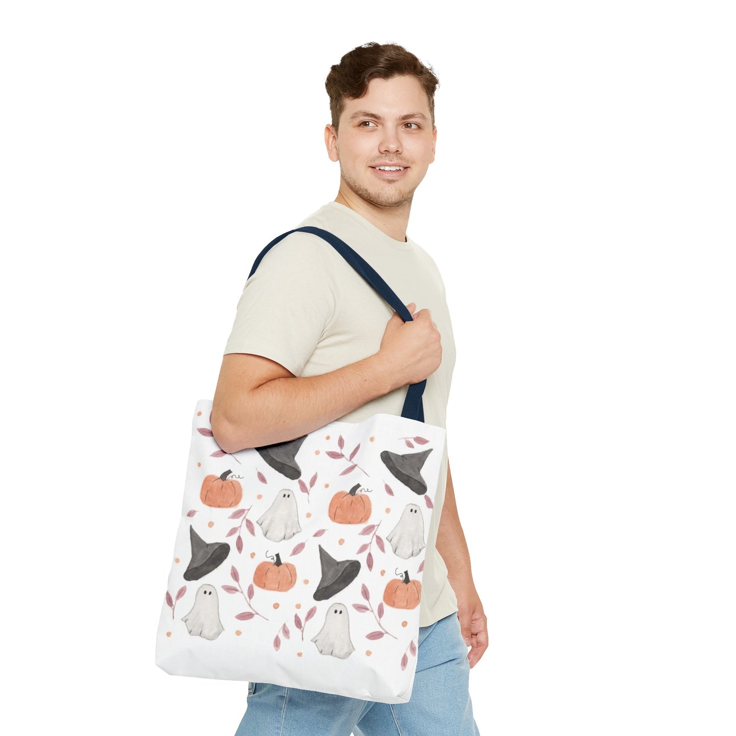 Halloween Watercolor Pattern Tote Bag