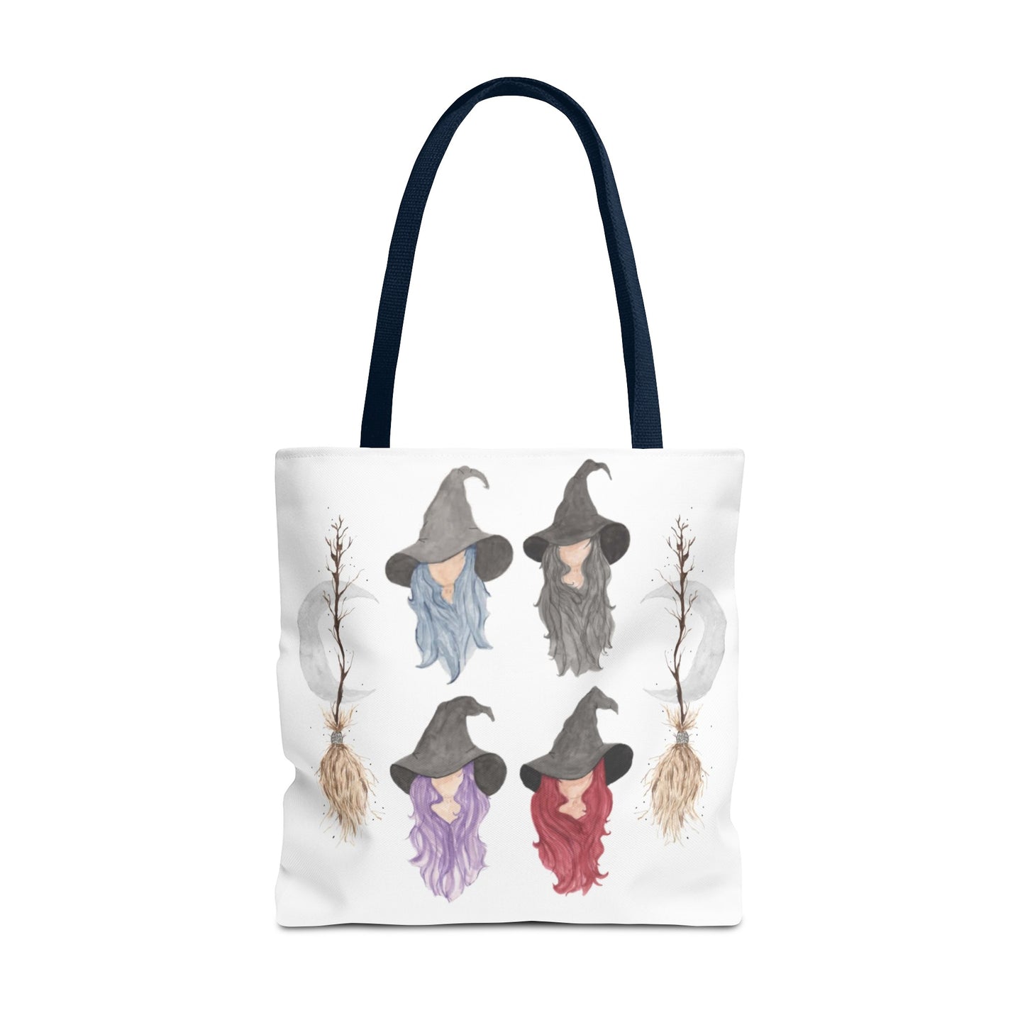 Watercolor Three Witchy Sisters Tote Bag