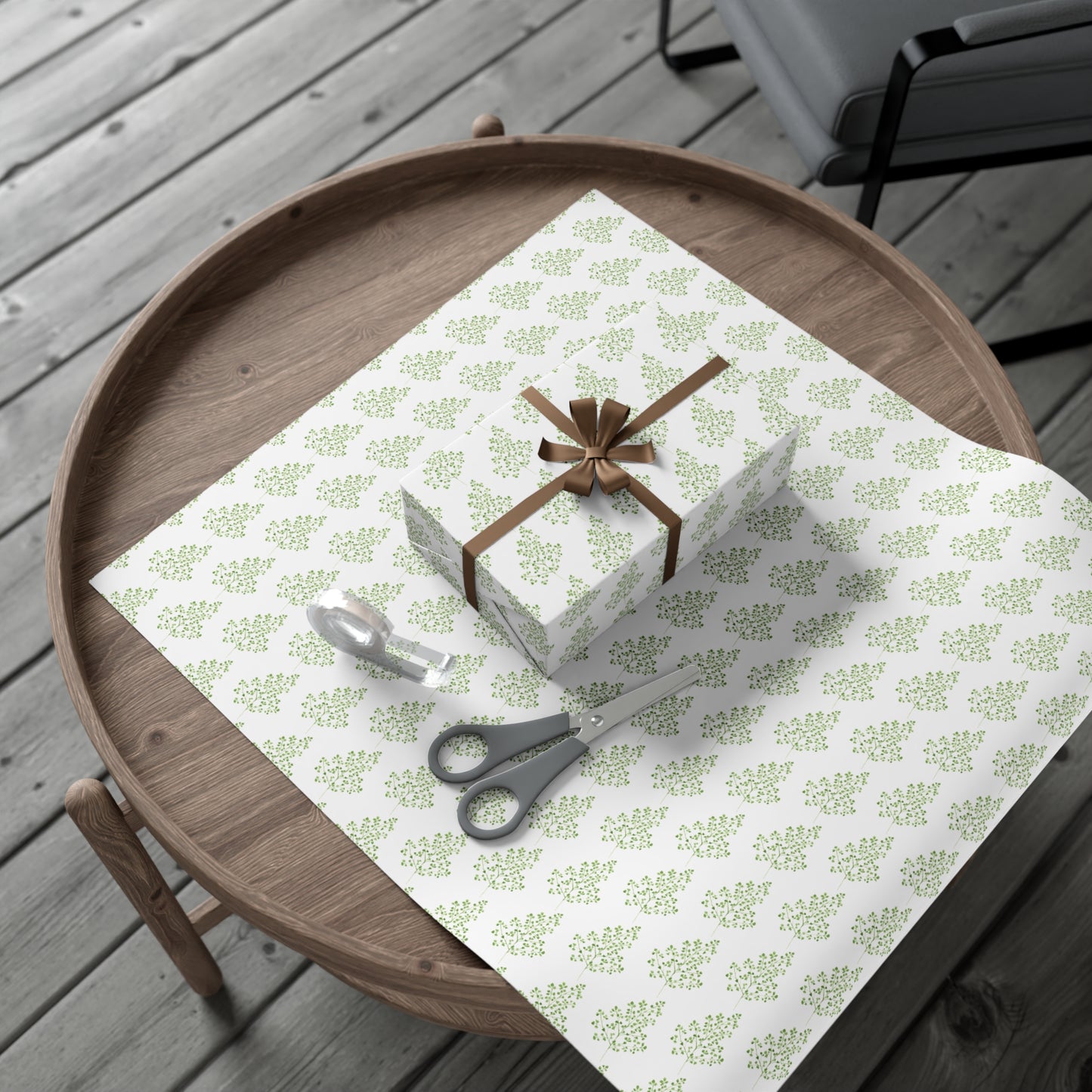 Watercolor Maidenhair Fern Wrapping Paper