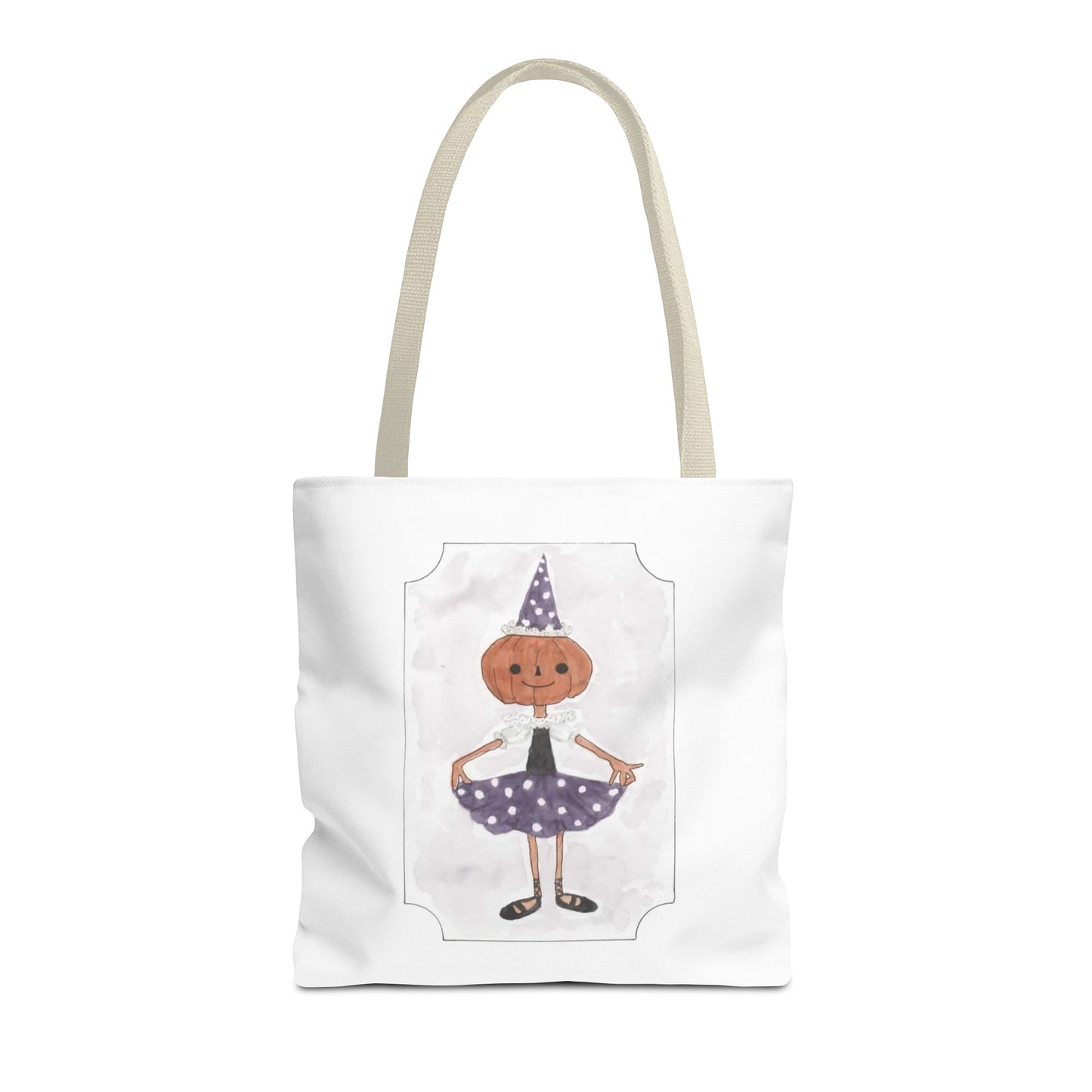 Halloween Watercolor Little Dancer Tote Bag