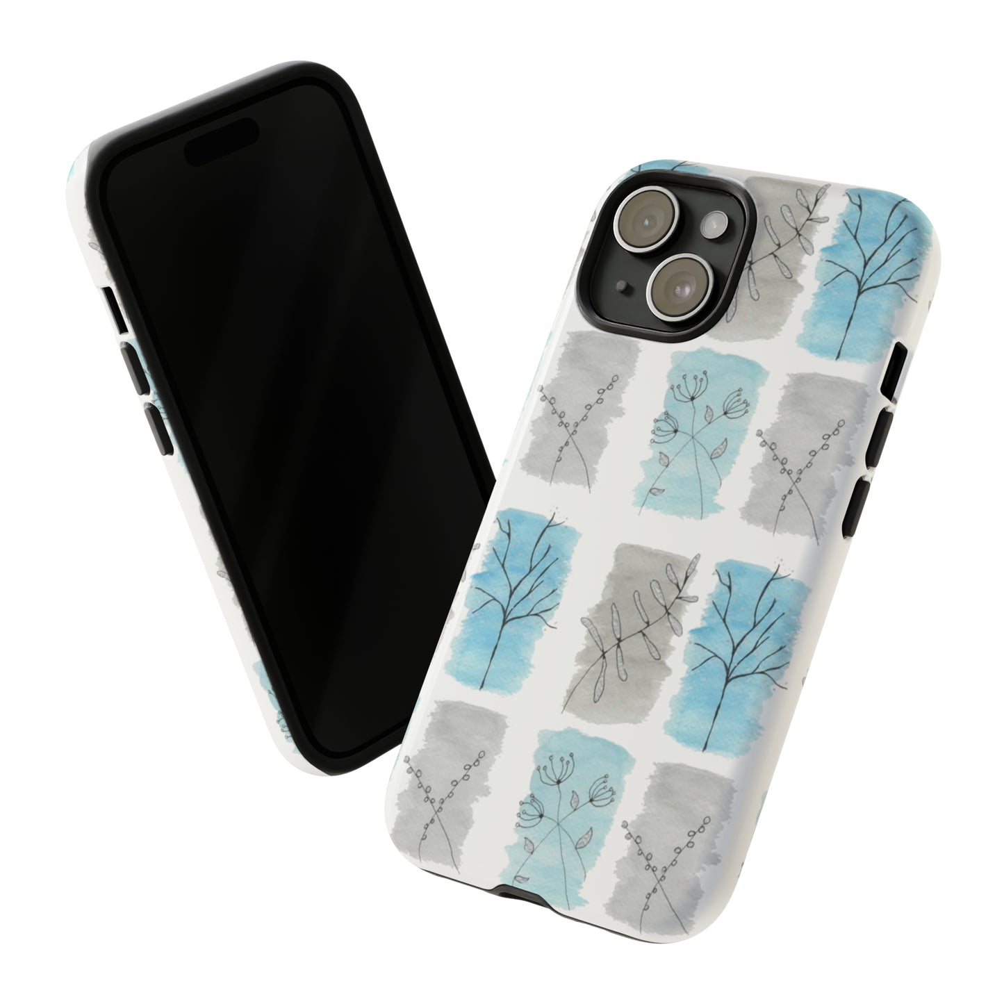 Watercolor Floral Frames Tough Cases