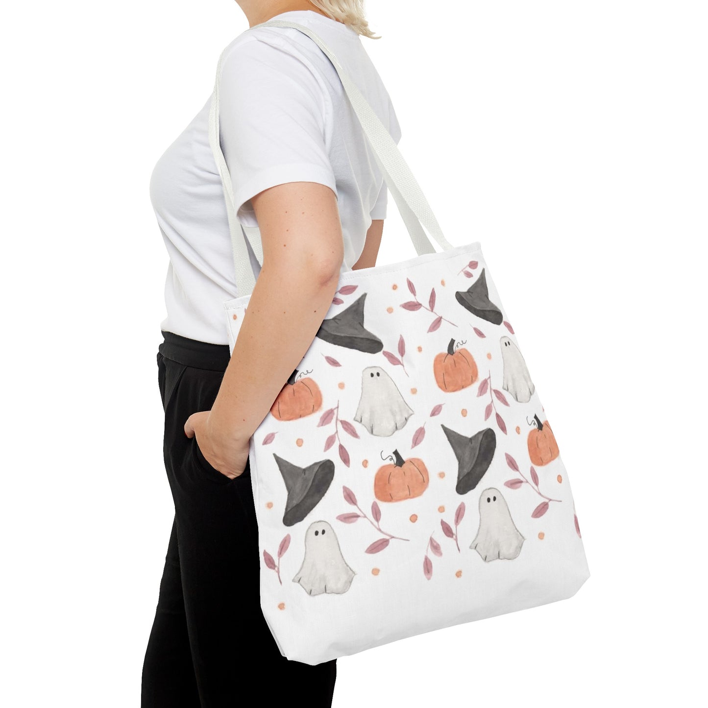 Halloween Watercolor Pattern Tote Bag