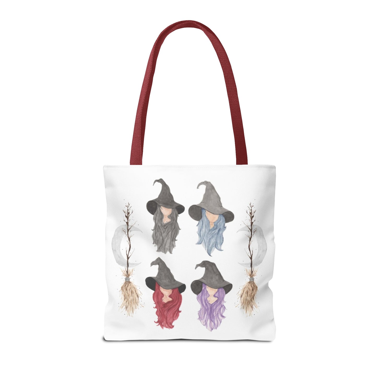 Watercolor Three Witchy Sisters Tote Bag