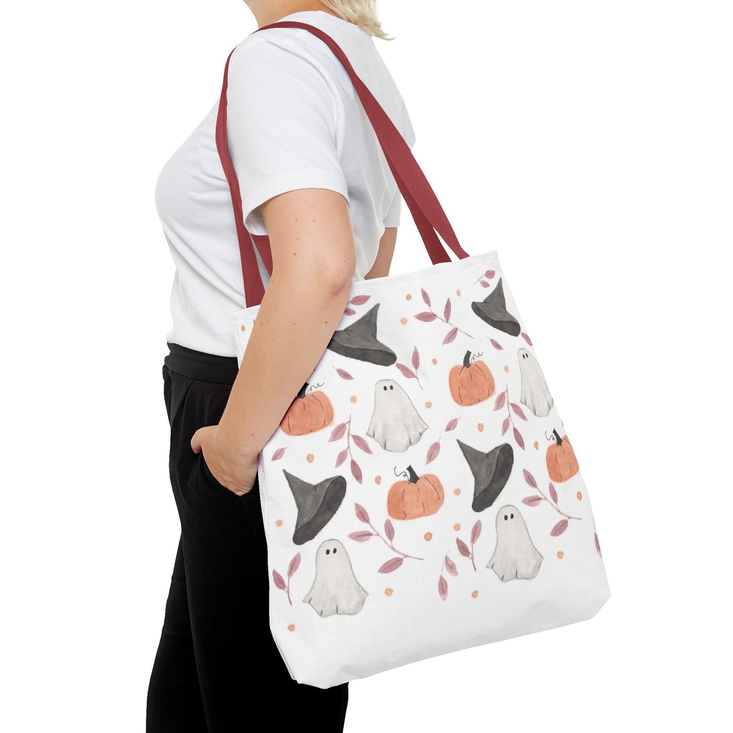 Halloween Watercolor Pattern Tote Bag