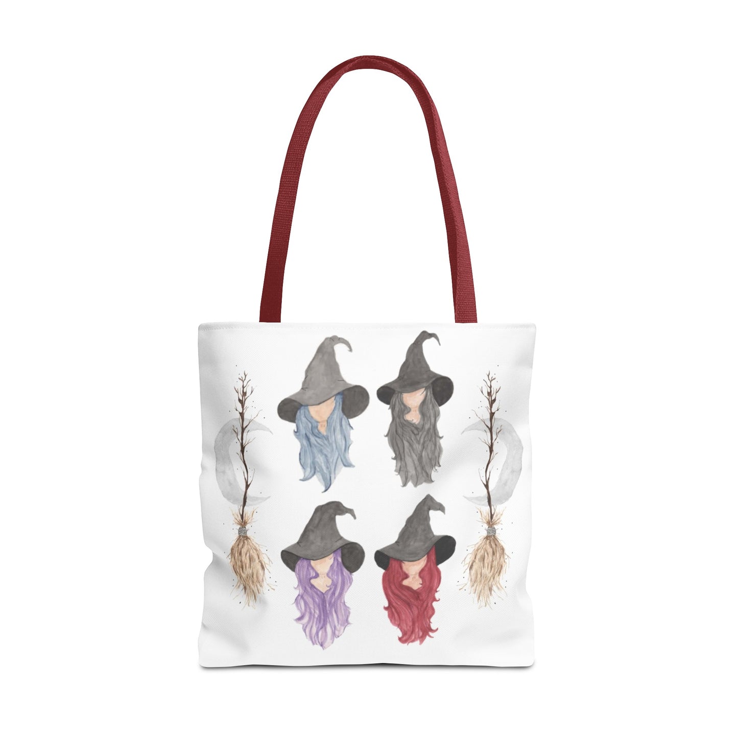 Watercolor Three Witchy Sisters Tote Bag