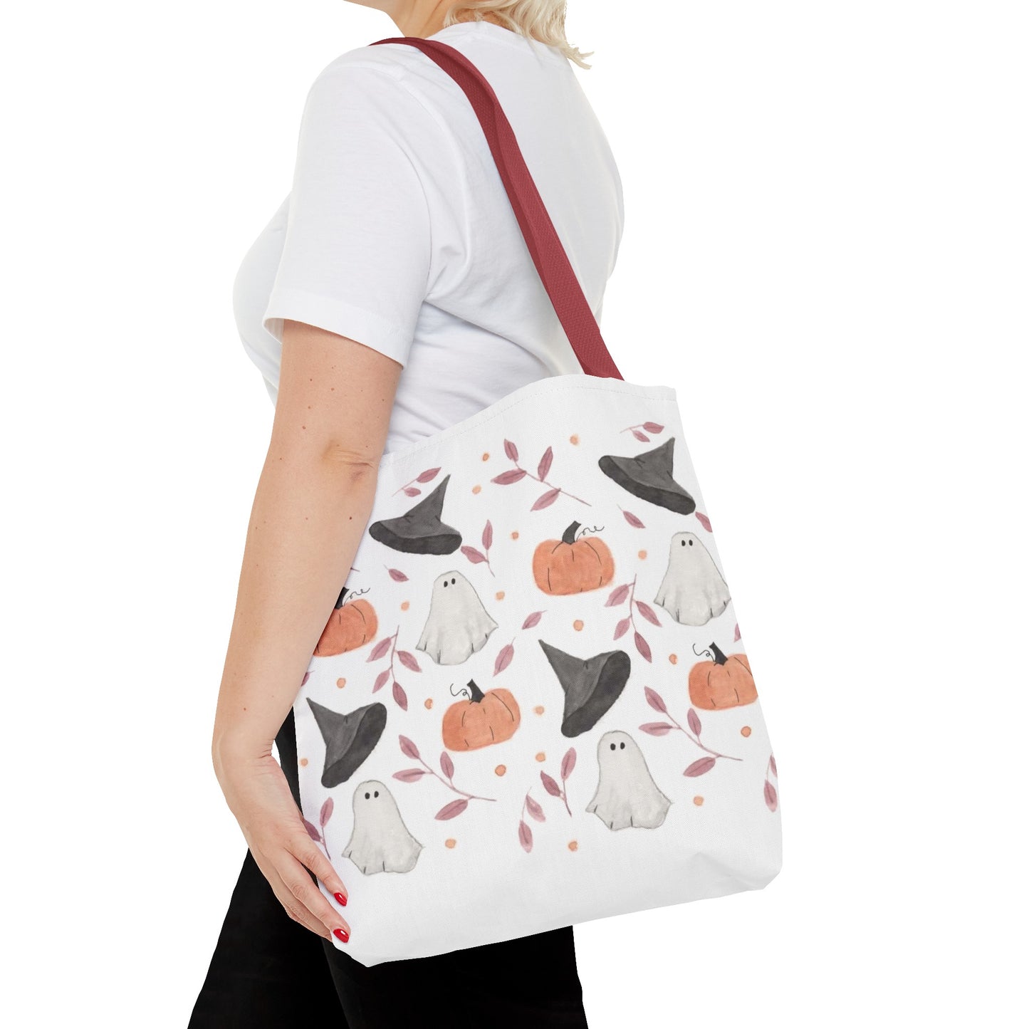 Halloween Watercolor Pattern Tote Bag