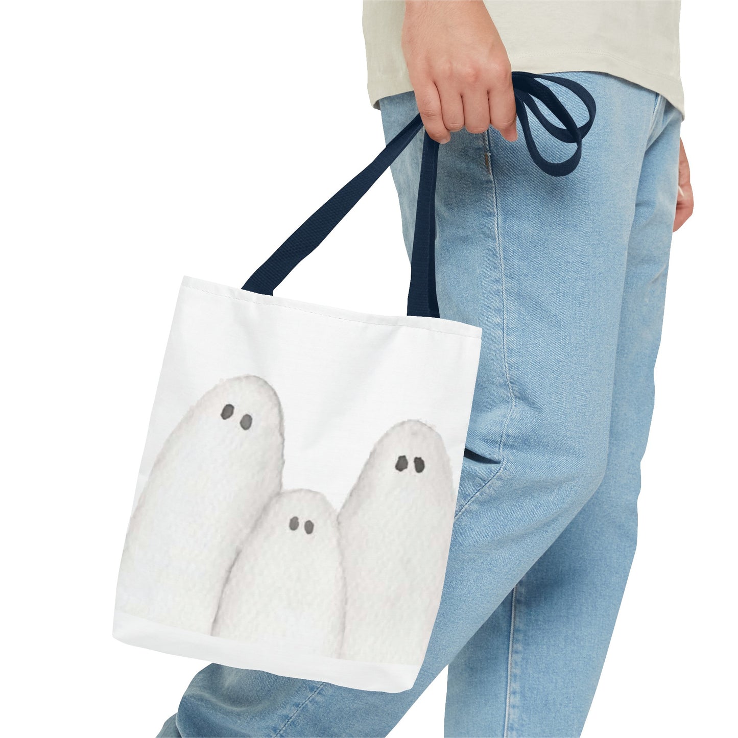 Halloween Watercolor Ghosts Tote Bag