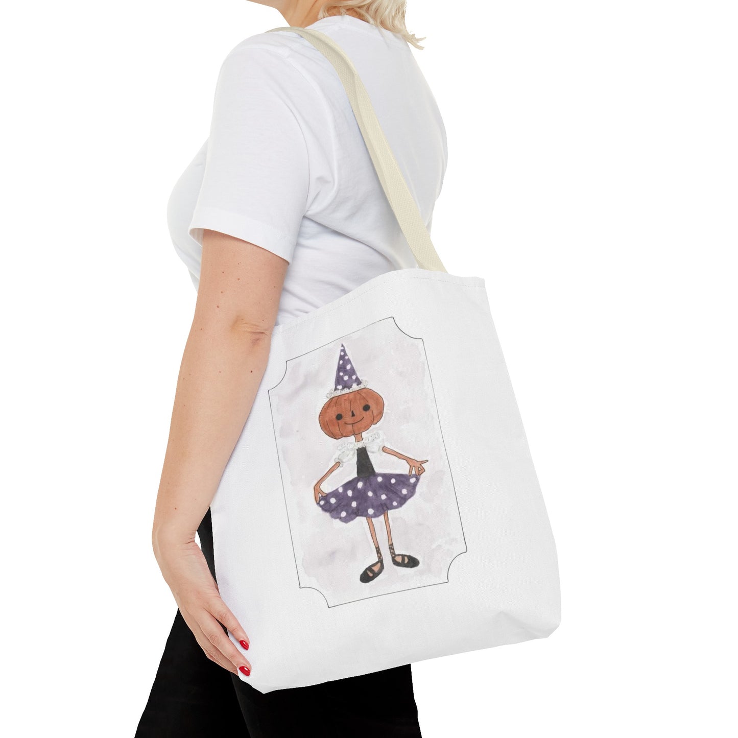 Halloween Watercolor Little Dancer Tote Bag