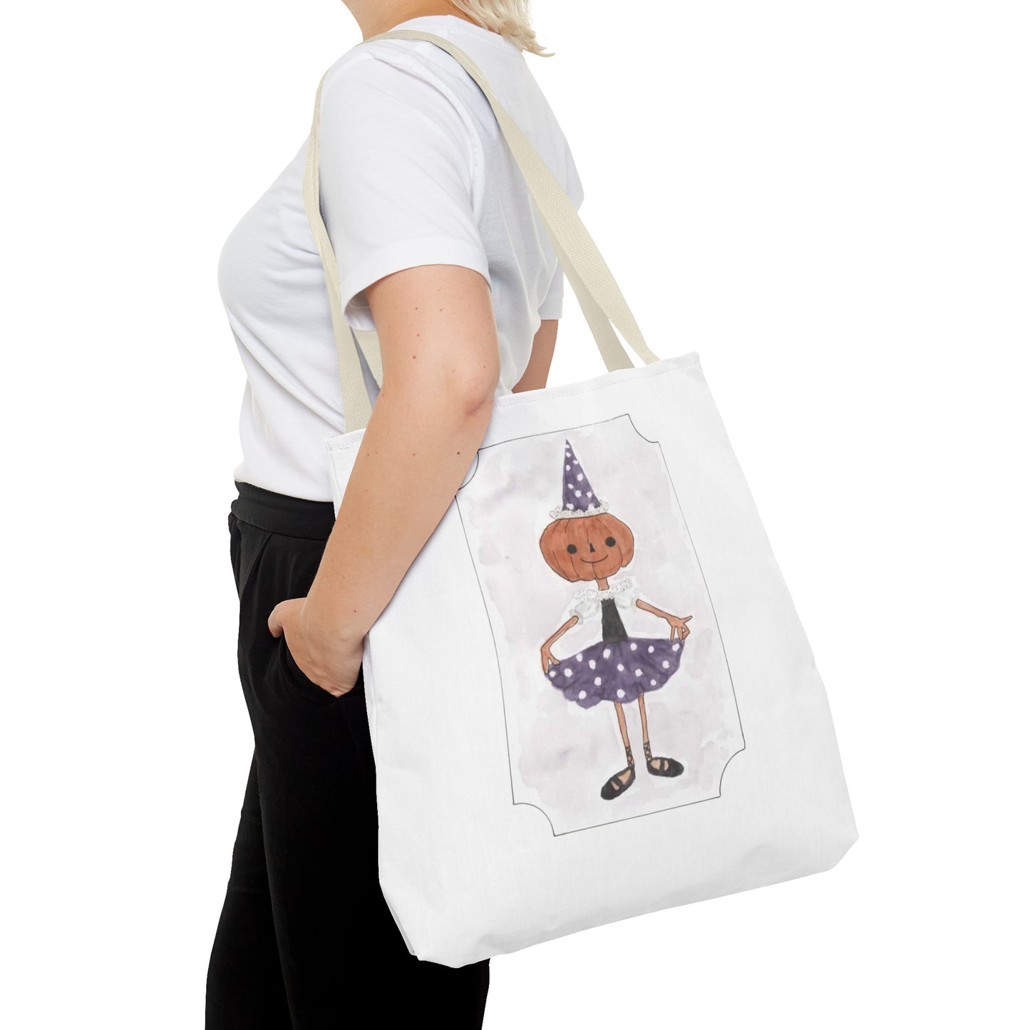 Halloween Watercolor Little Dancer Tote Bag