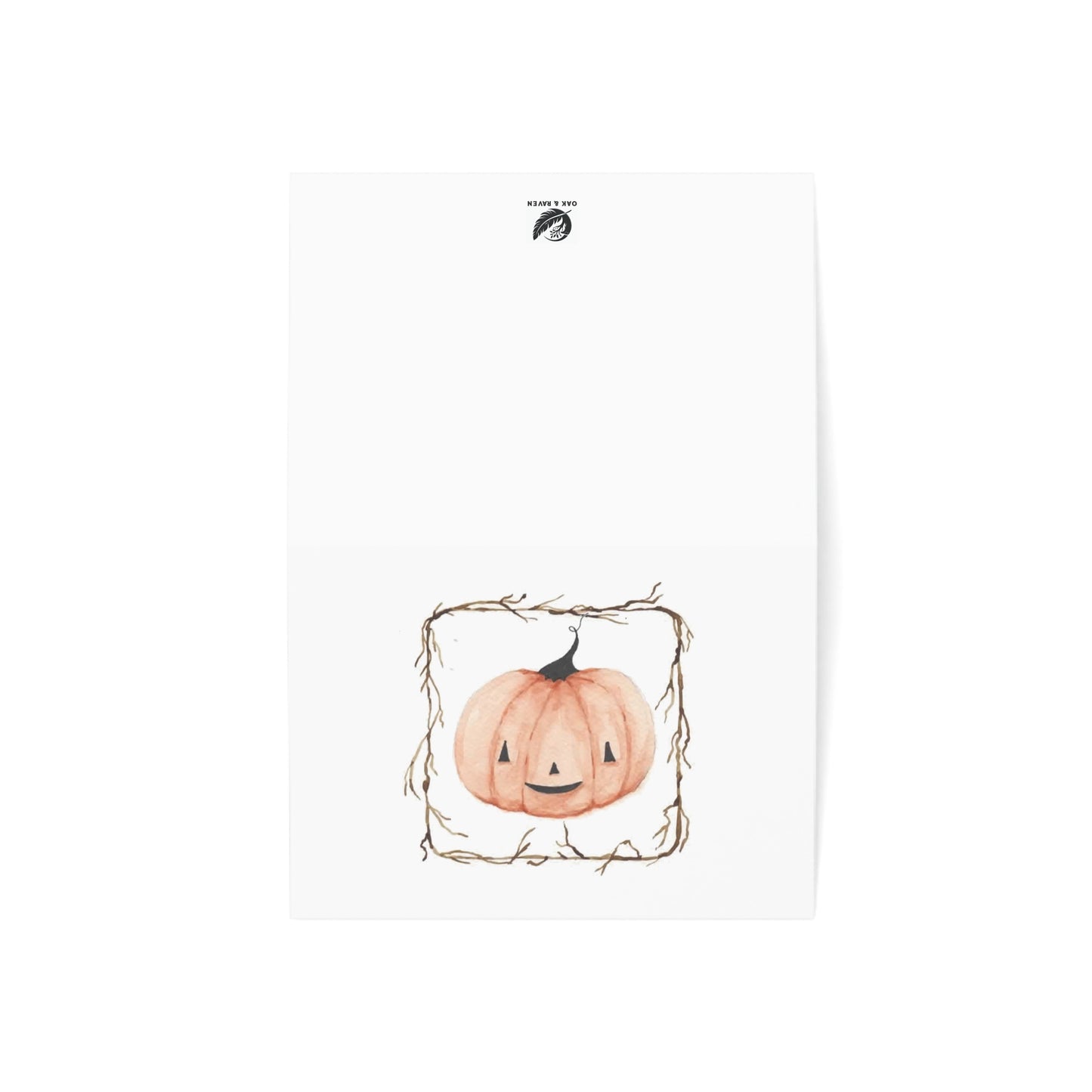 Watercolor Pumpkin Greeting Cards (1, 10, 30, and 50pcs)