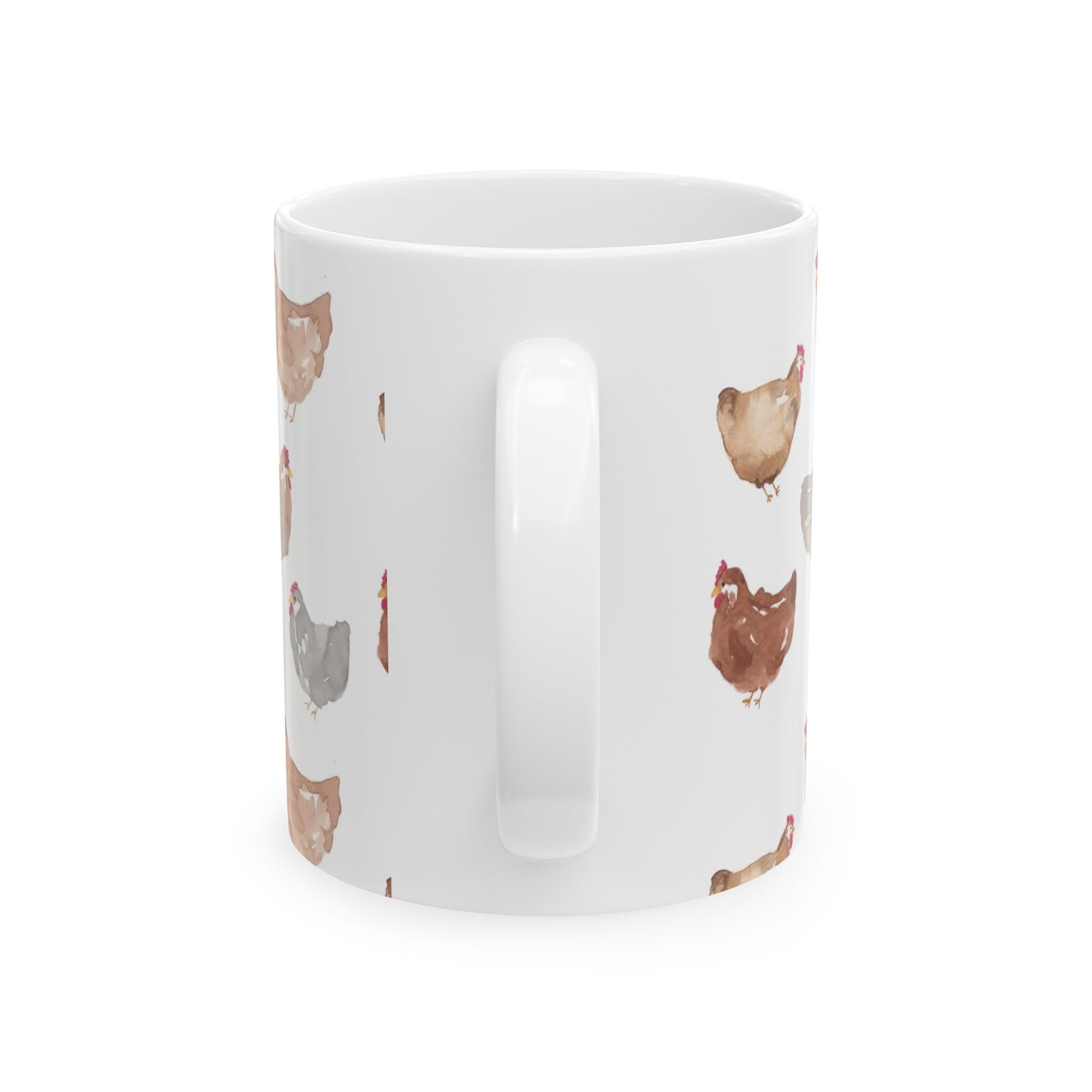 Watercolor Chicken Ceramic Mug