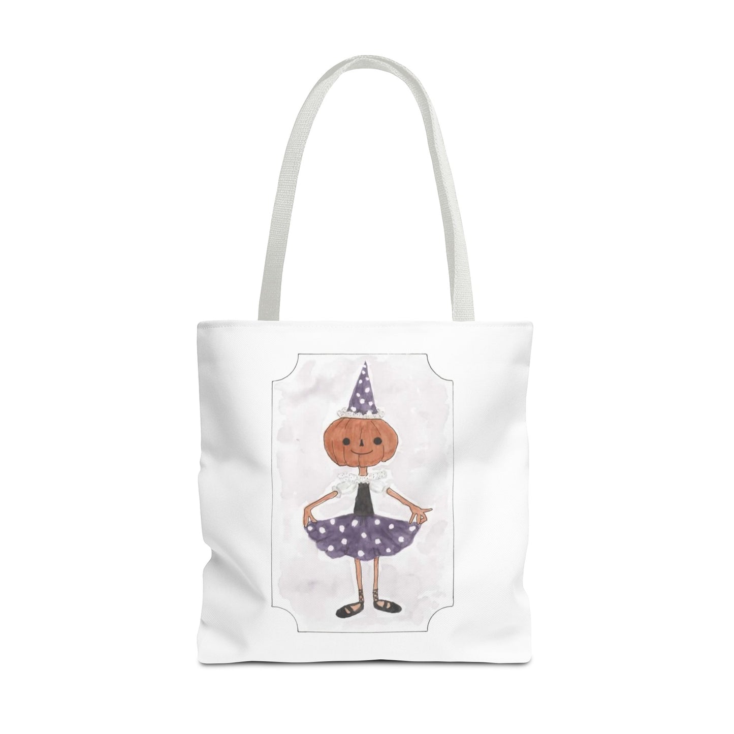 Halloween Watercolor Little Dancer Tote Bag