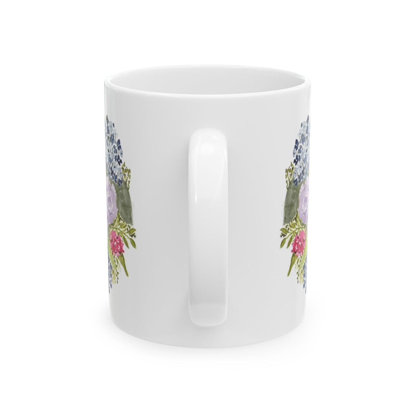 Watercolor "She Has Beautiful Things on Her Mind" Ceramic Mug, (11oz, 15oz)