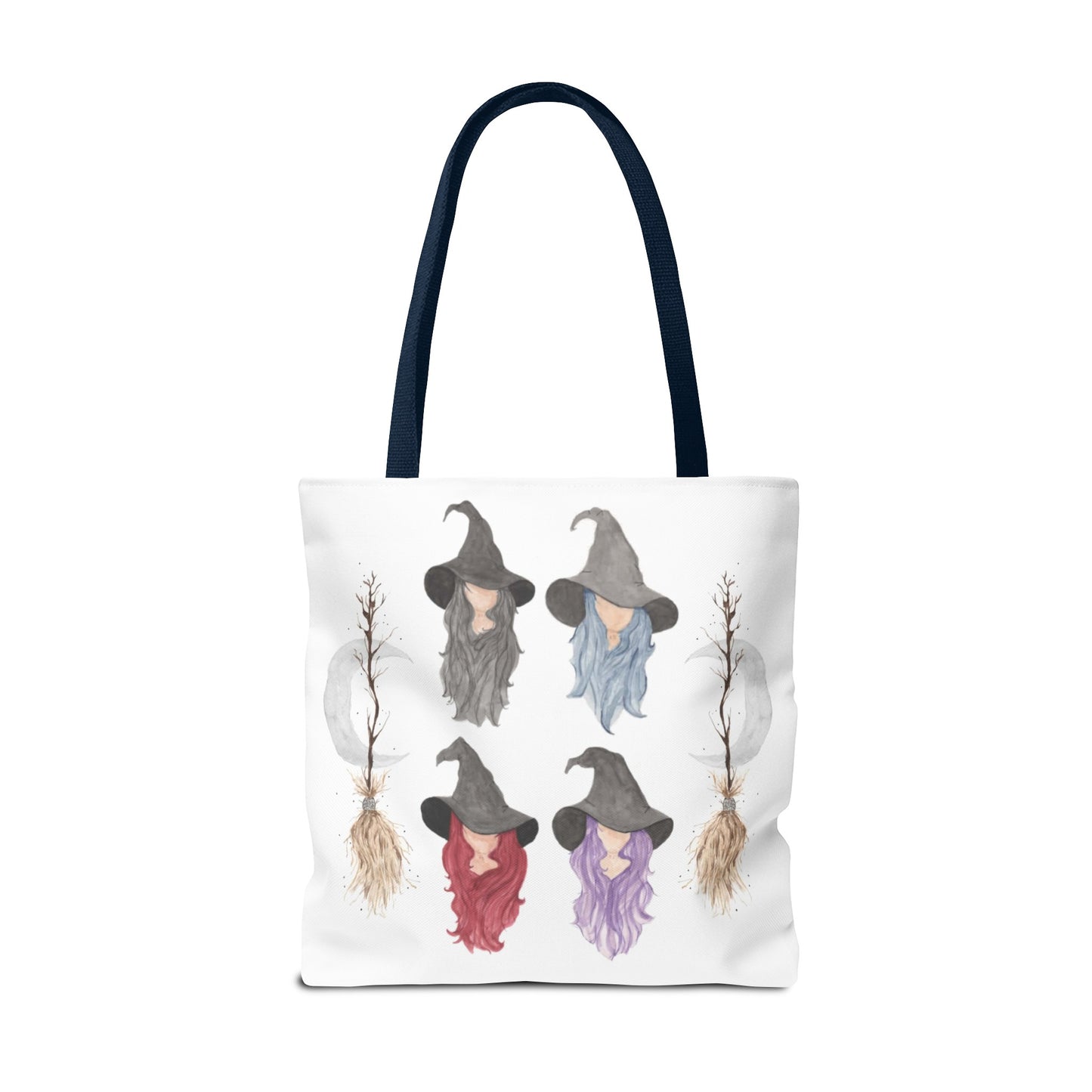 Watercolor Three Witchy Sisters Tote Bag