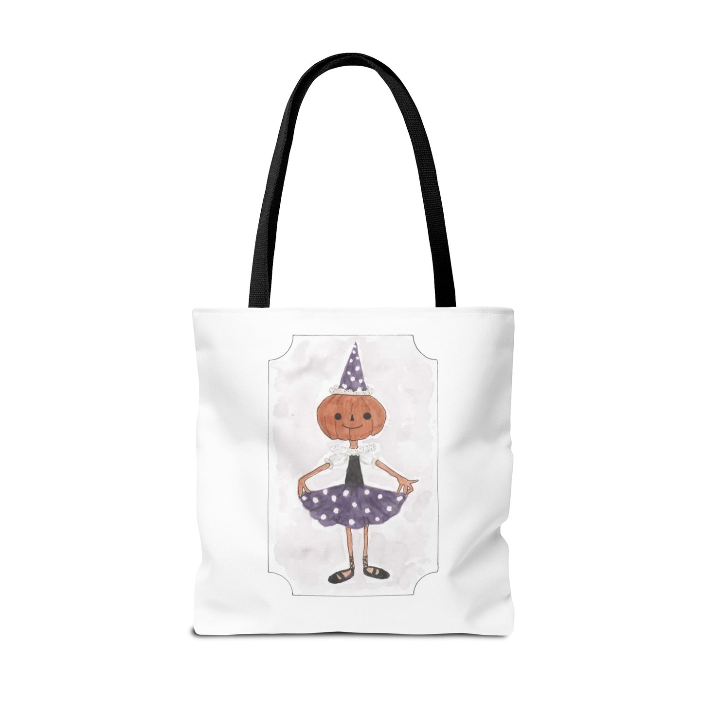 Halloween Watercolor Little Dancer Tote Bag